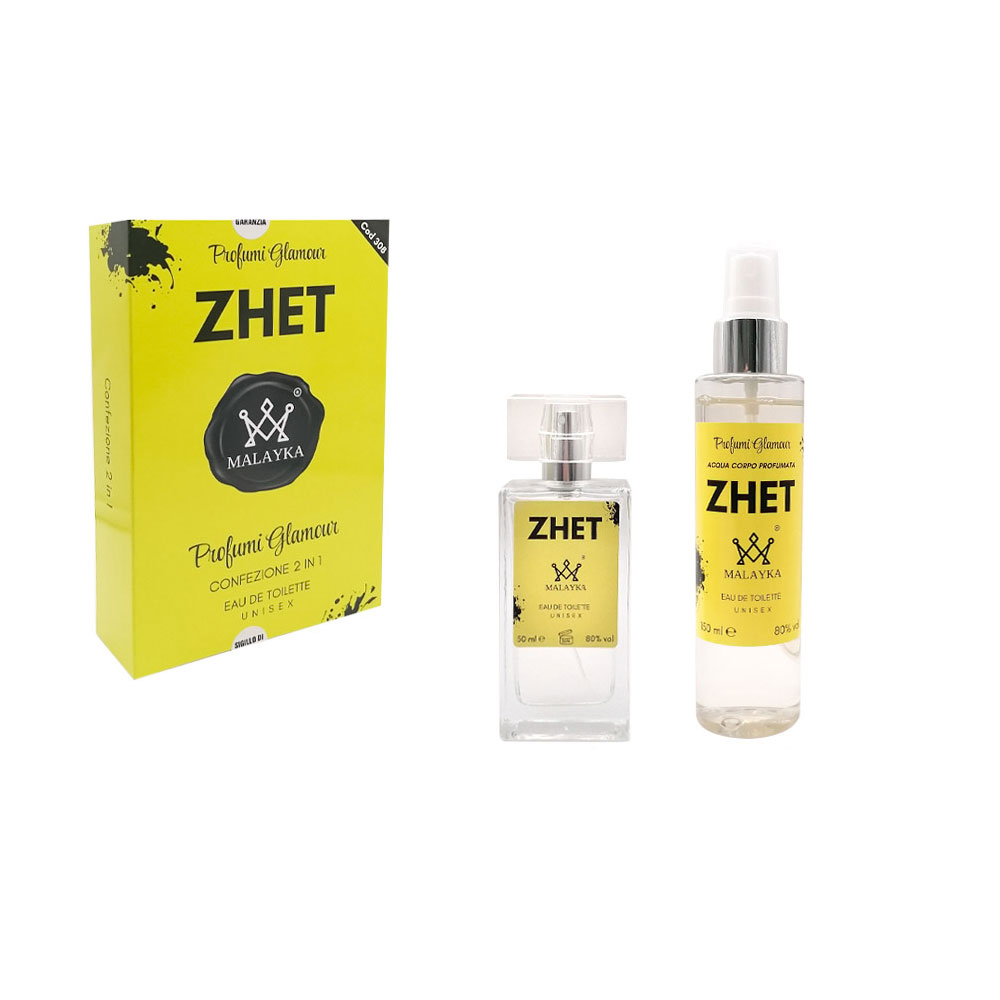 Glamour Cofanetto Profumo + Acqua Corpo Zhet Unisex
