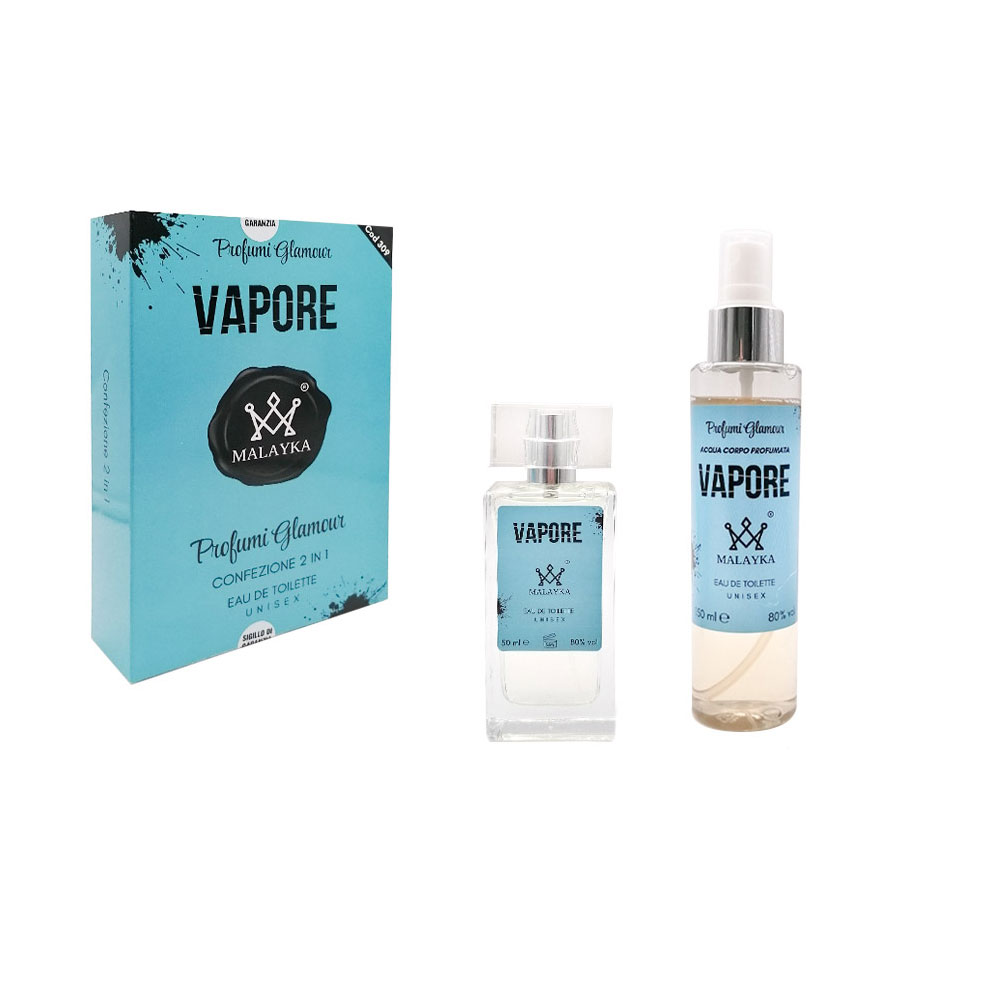 Glamour Cofanetto Profumo + Acqua Corpo Vapore Unisex