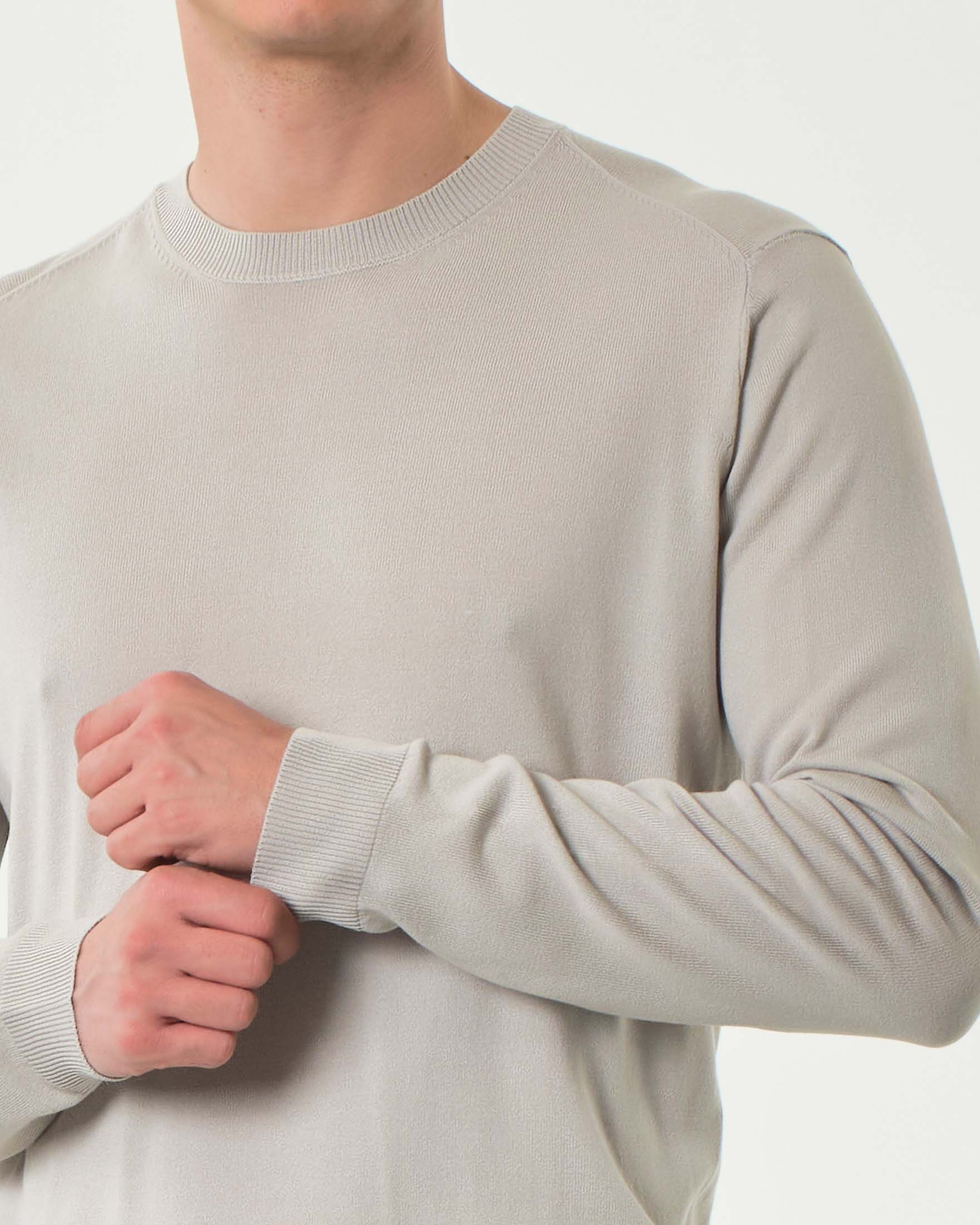 Maglioncino beige Paul Baker in leggero crepe di viscosa stretch image