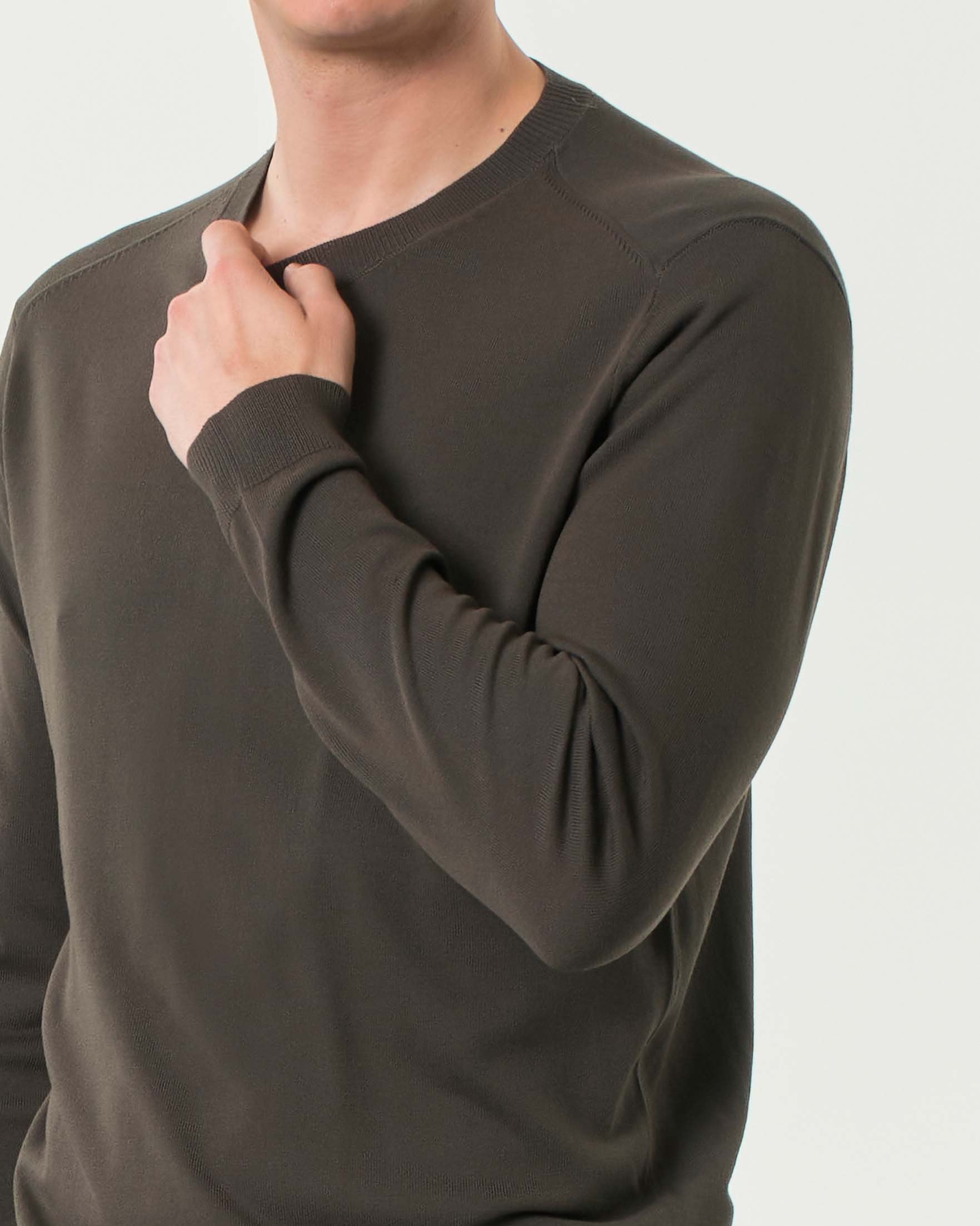 Maglioncino color fango Paul Baker in leggero crepe di viscosa stretch image