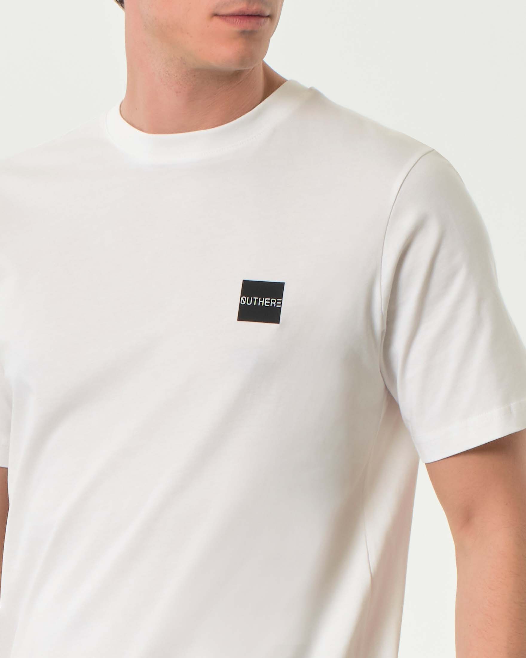 T-shirt bianca mezza manica Outhere in puro cotone image
