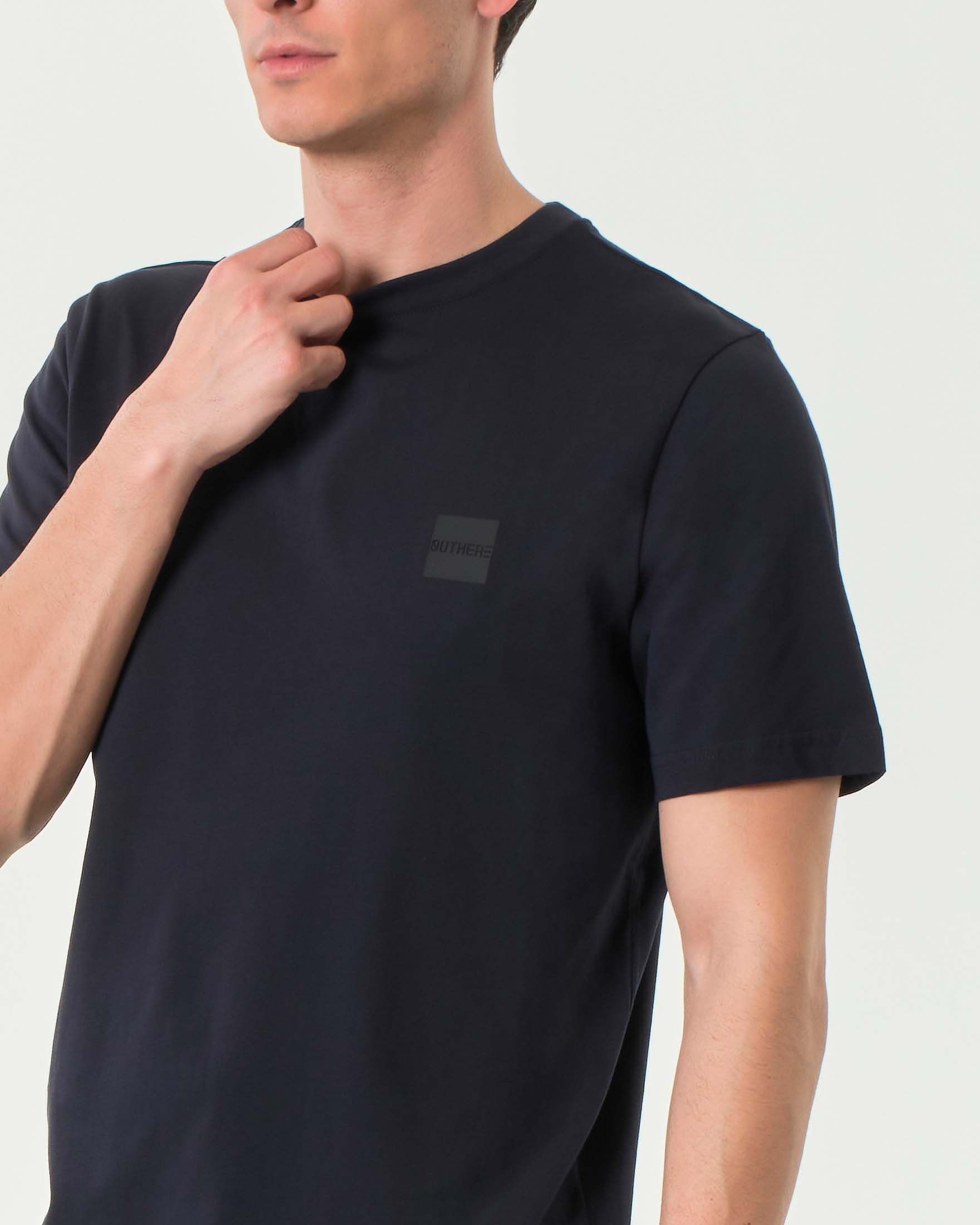 T-shirt blu mezza manica Outhere in puro cotone image