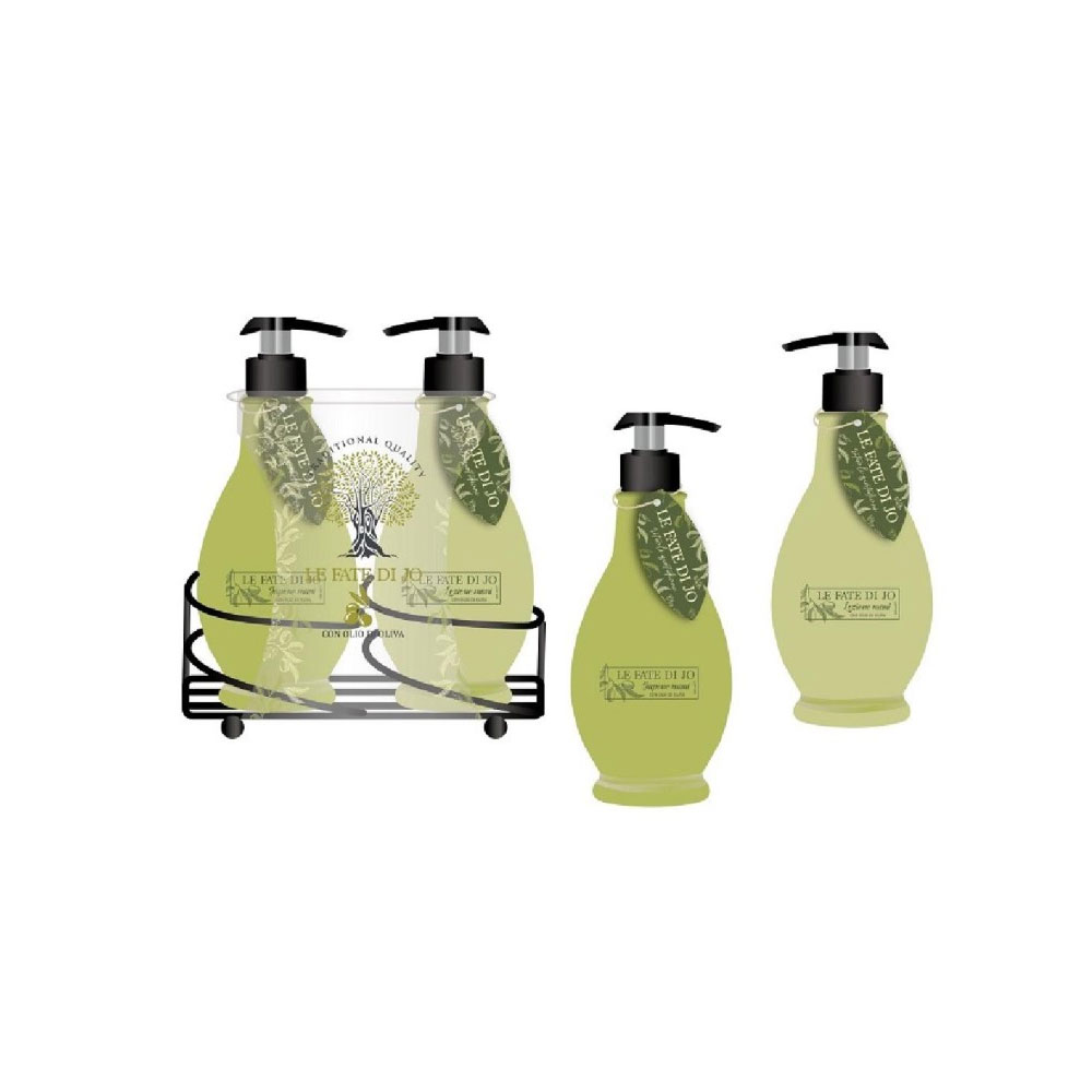 Le Fate di Jo Cofanetto Olive Sapone Mani 300 ml + Crema Mani 300 Ml