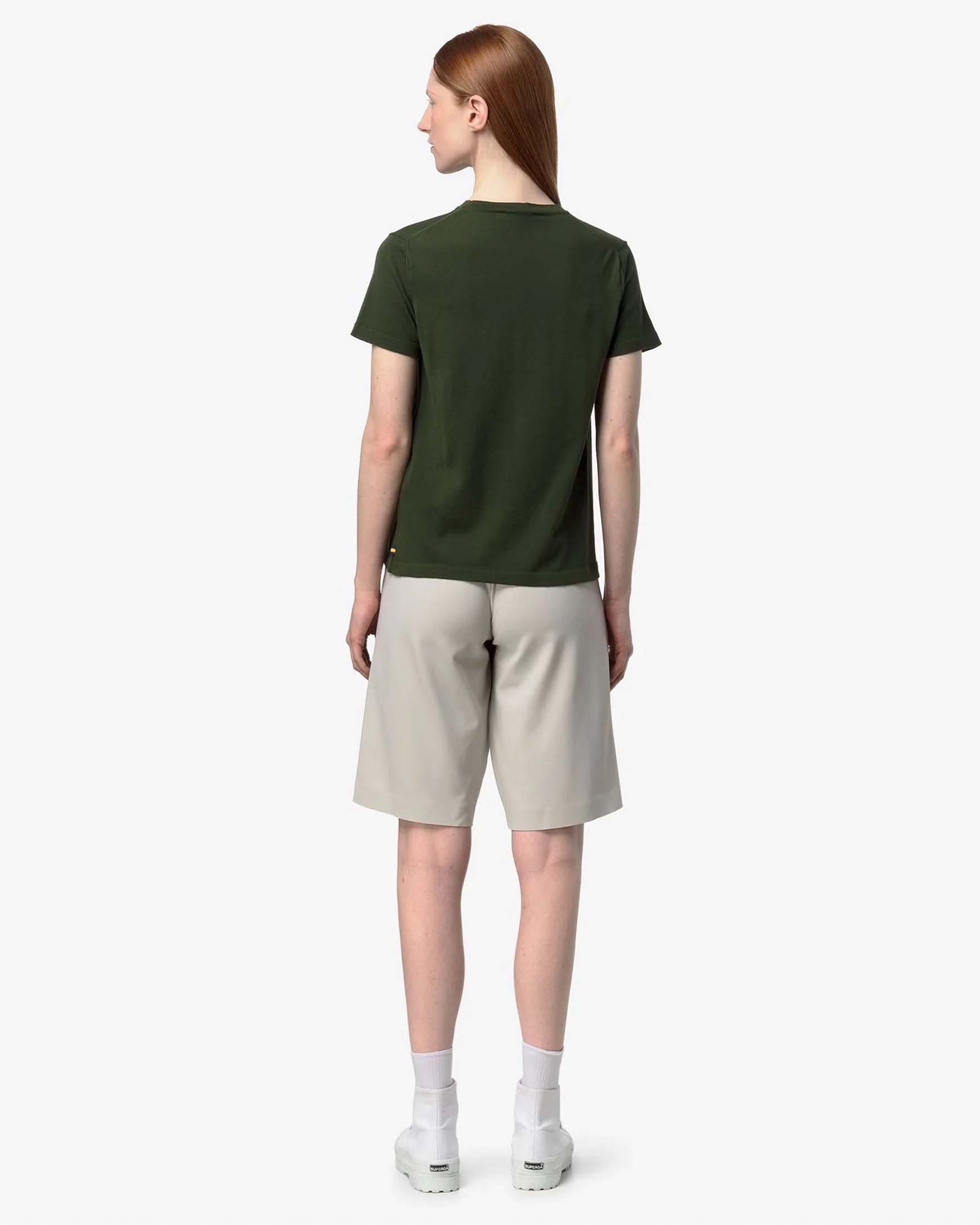 Oltre OVERSIZE CON APPLICAZIONI - Camicia - verde militare/verde screziato