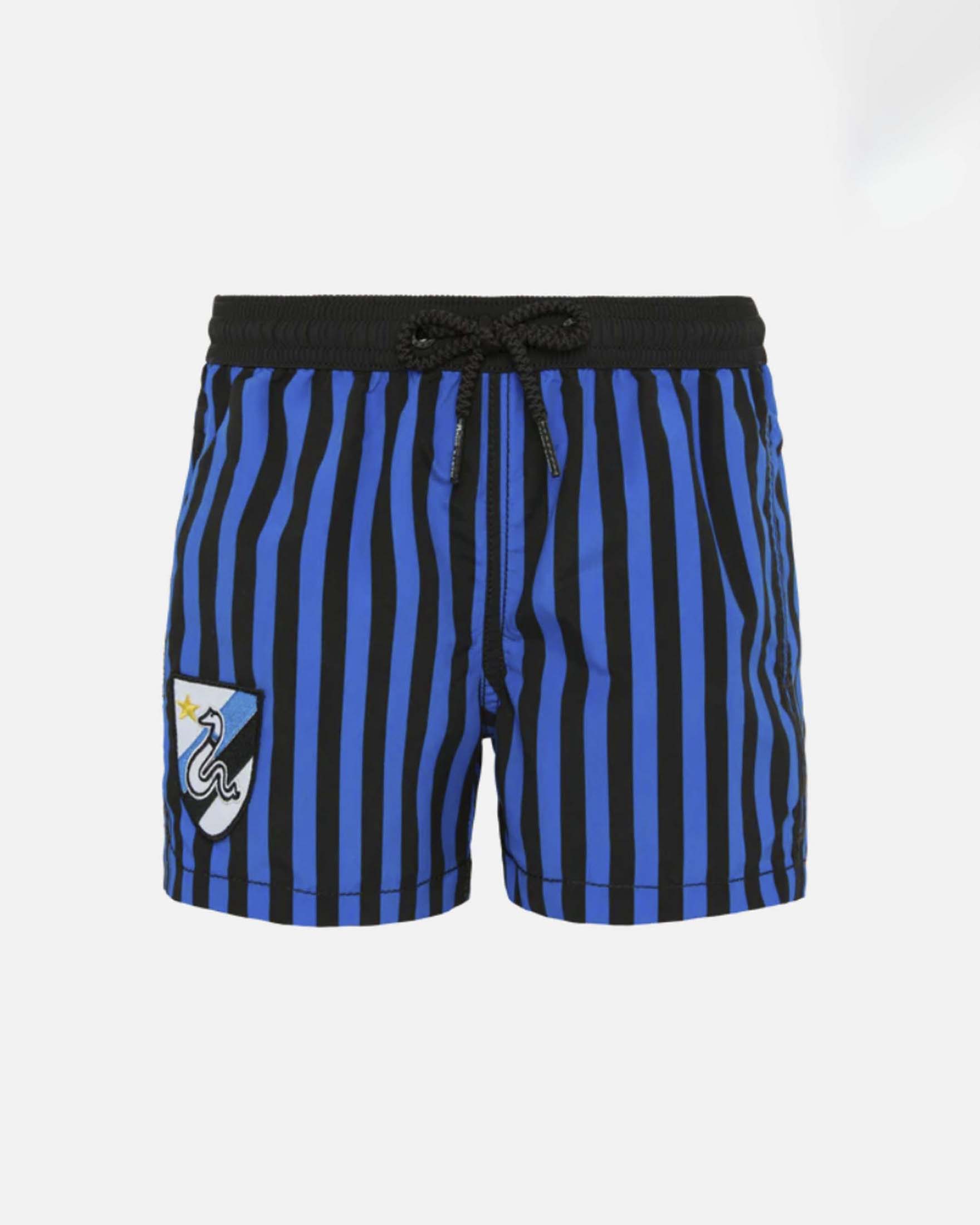 Boxer mare MC2 Saint Barth blu e nero a tema Inter