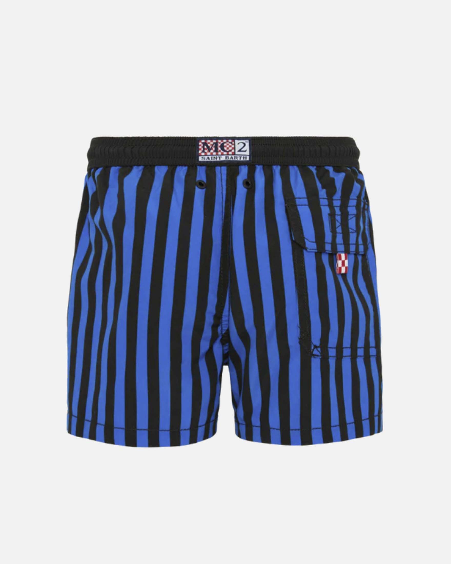 Boxer mare MC2 Saint Barth blu e nero a tema Inter image