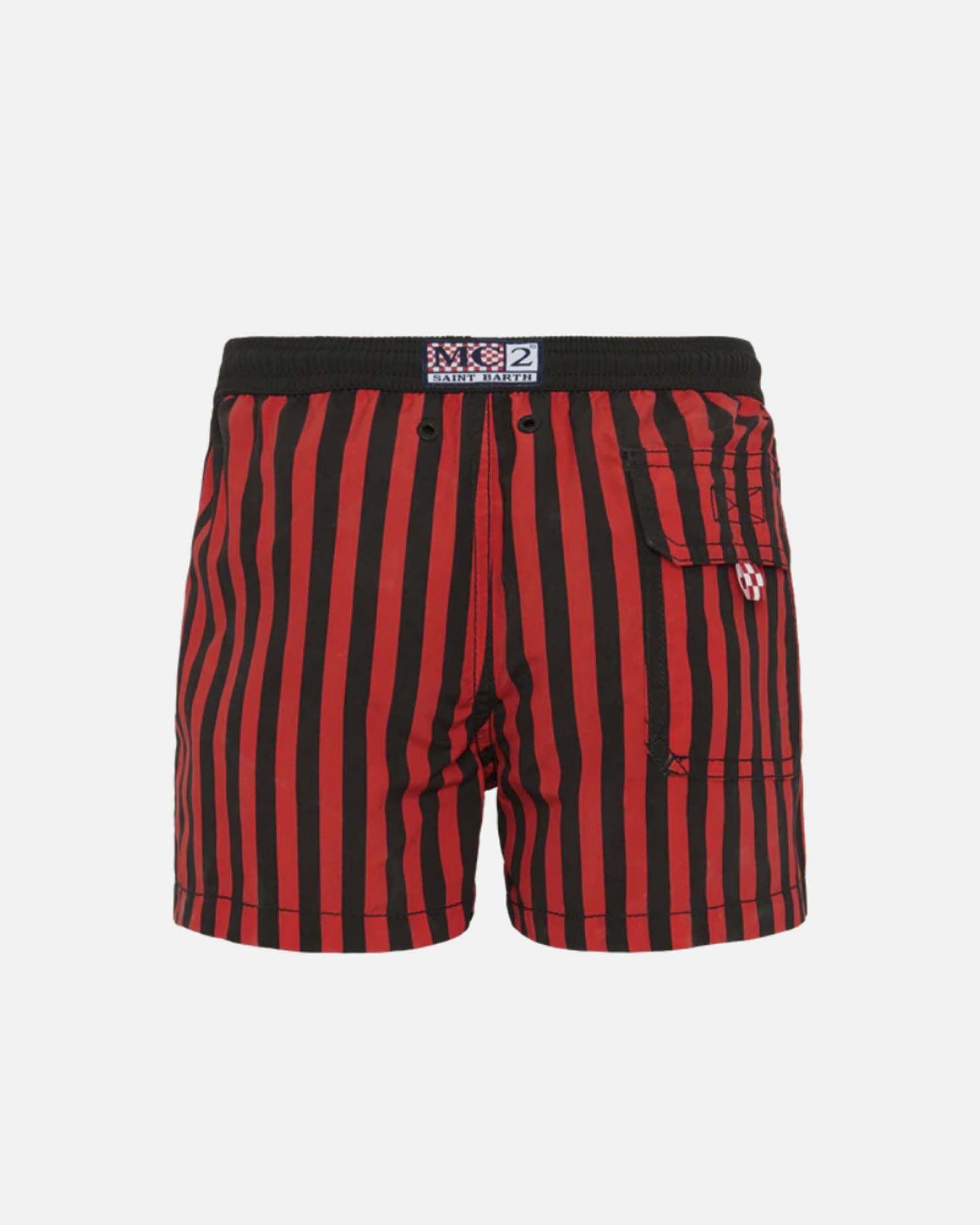 Boxer mare MC2 Saint Barth rosso e nero a tema Milan image