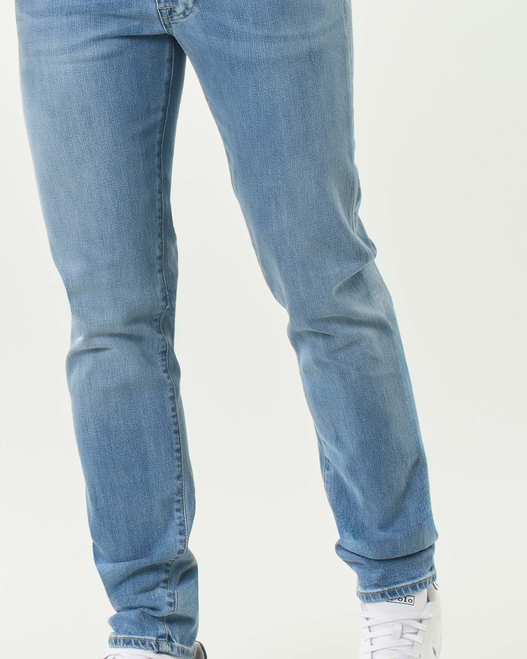 Jeans 517 Flower lavaggio chiaro super stone washed con baffature image