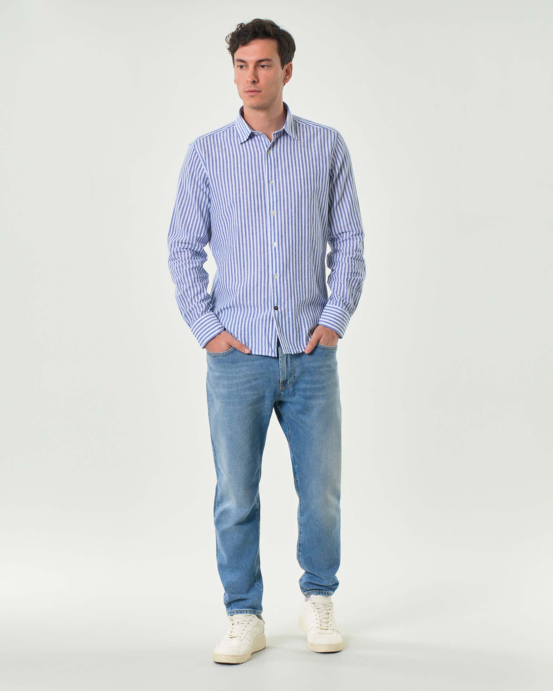 Jeans Dapper Re-Search Sidney lavaggio chiaro super stone washed in cotone stretch