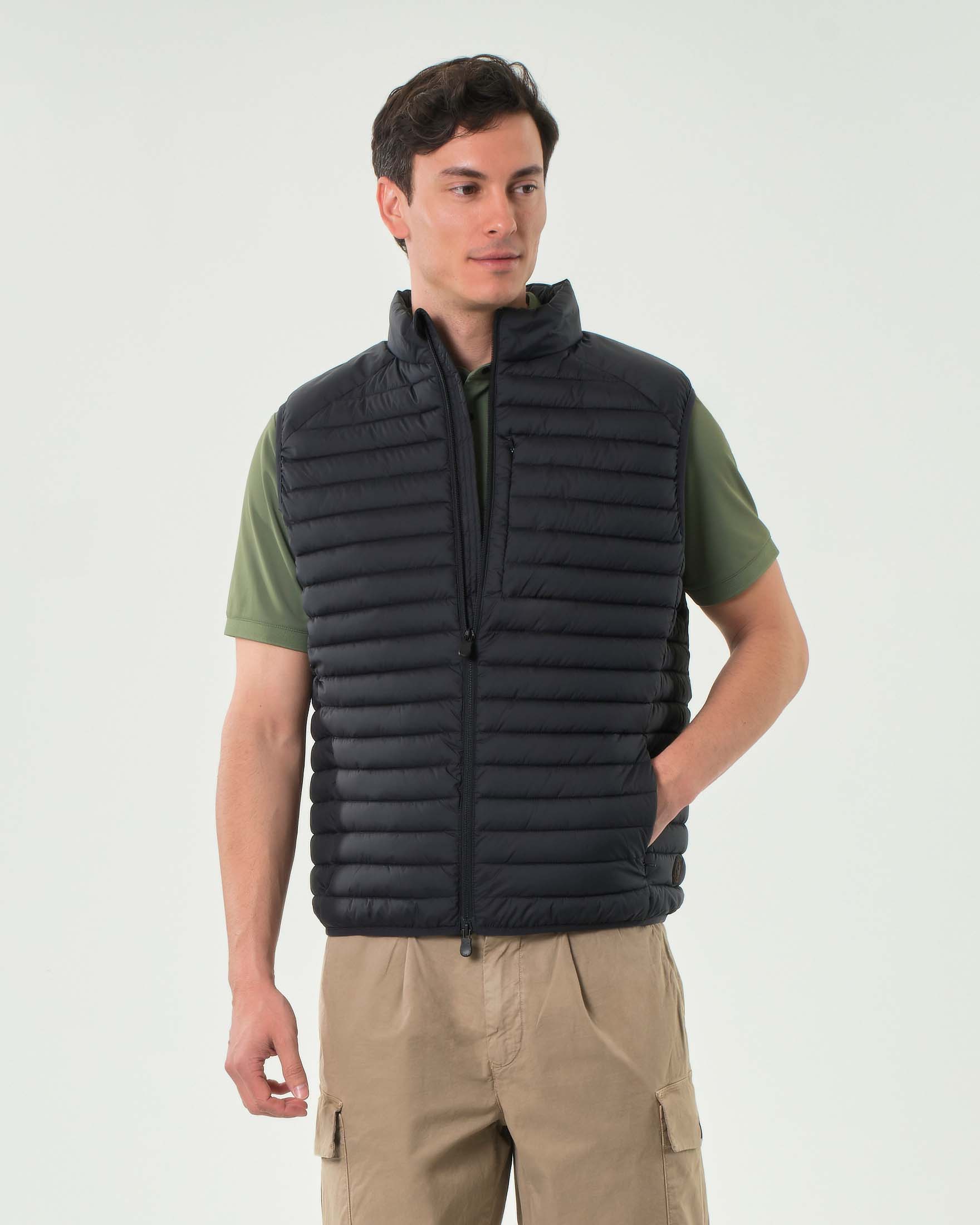 Gilet Adam nero imbottito in Plumtech® 100 grammi