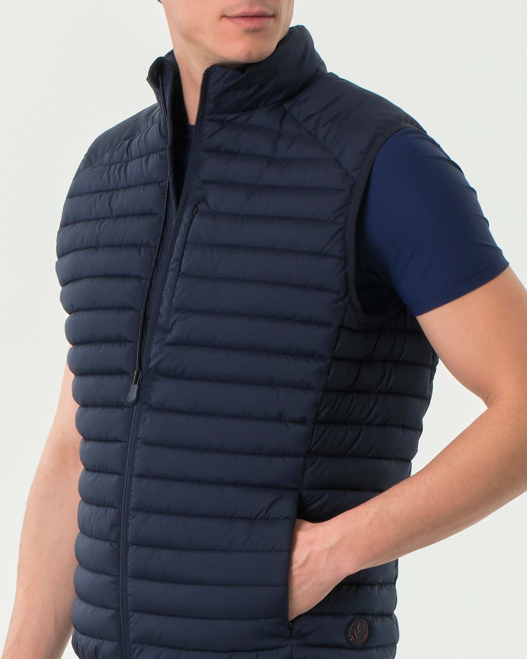 Gilet Adam Save the duck blu imbottito in Plumtech® 100 grammi image