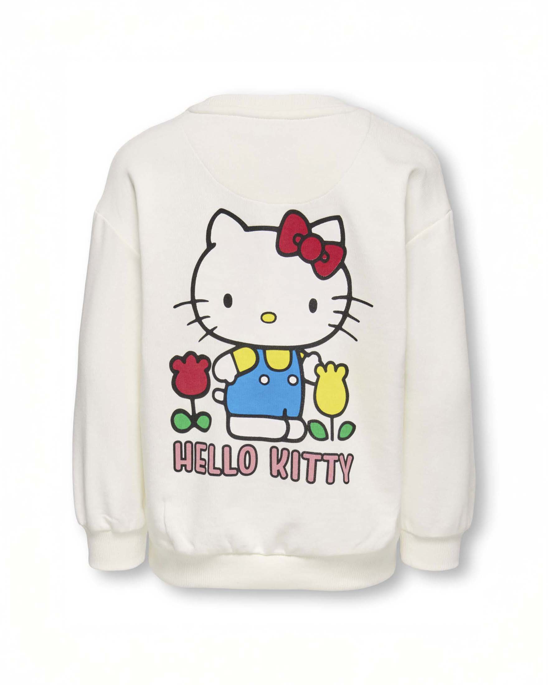 Felpa Kids Only avorio in cotone con stampa Hello Kitty image