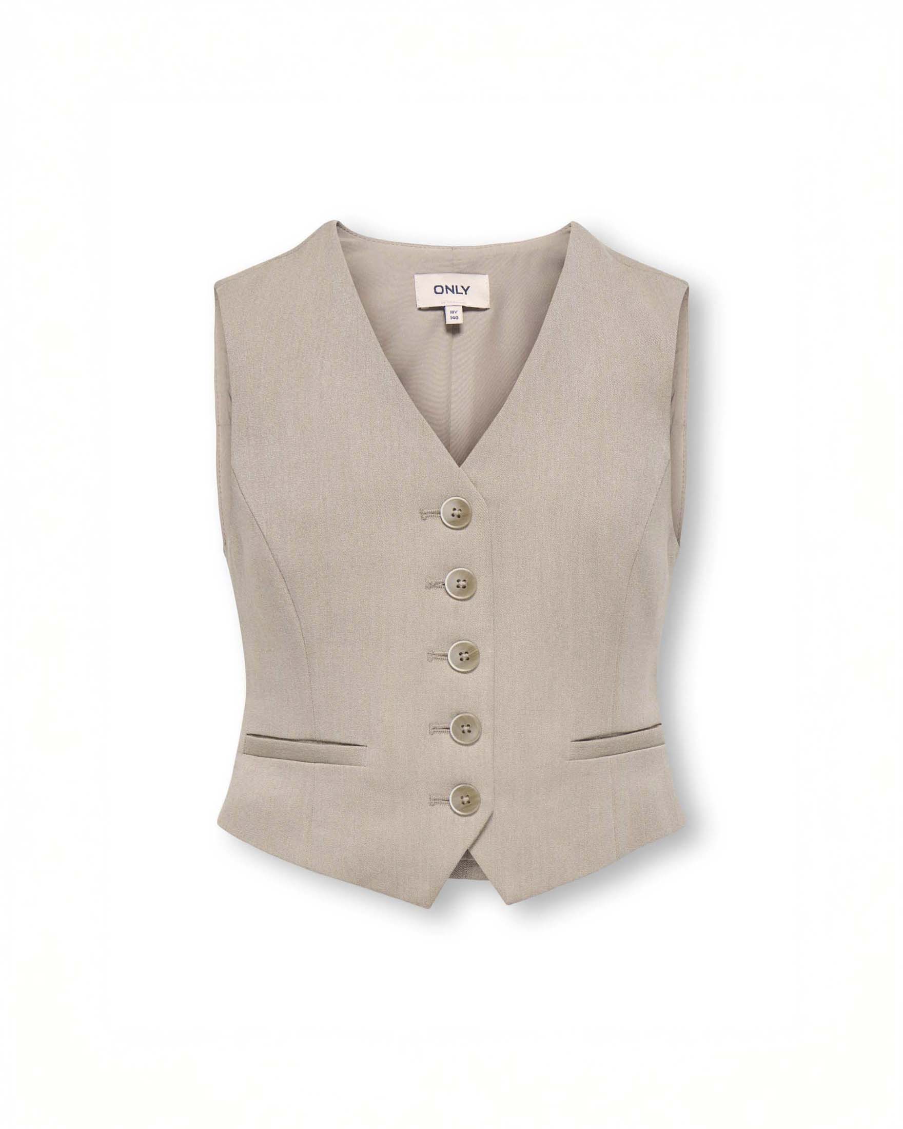 Gilet sartoriale beige Kids Only