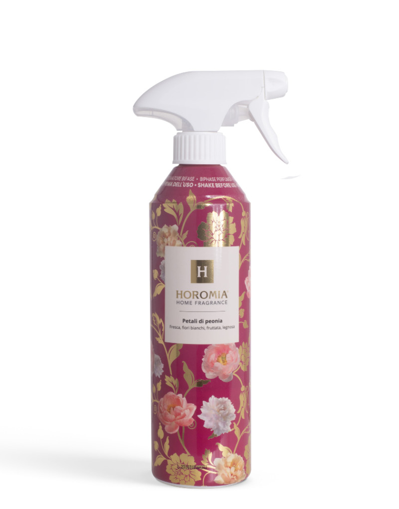 Profumatore Bifase Spray 500ml. Petali di Peonia Horomia