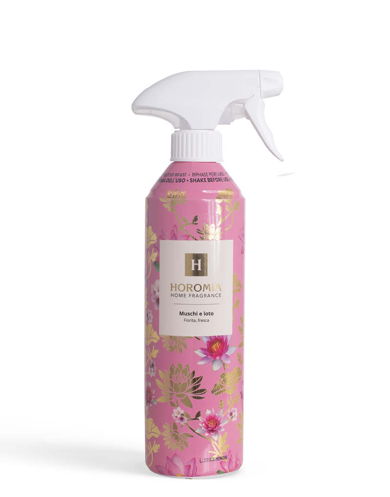 Profumatore Bifase Spray 500ml. Muschi e Loto Horomia