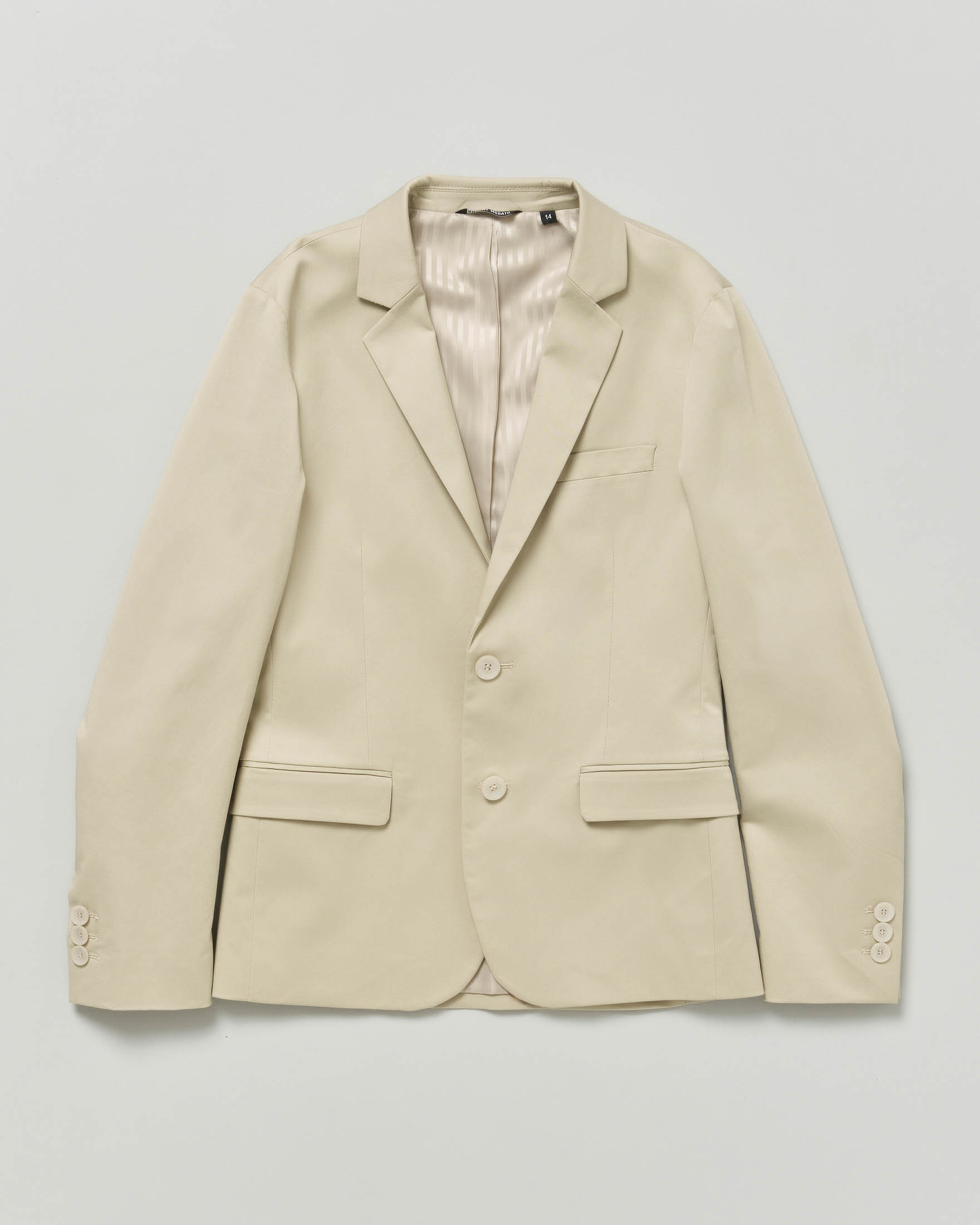 Blazer Antony Morato in gabardina di misto cotone color sabbia monopetto