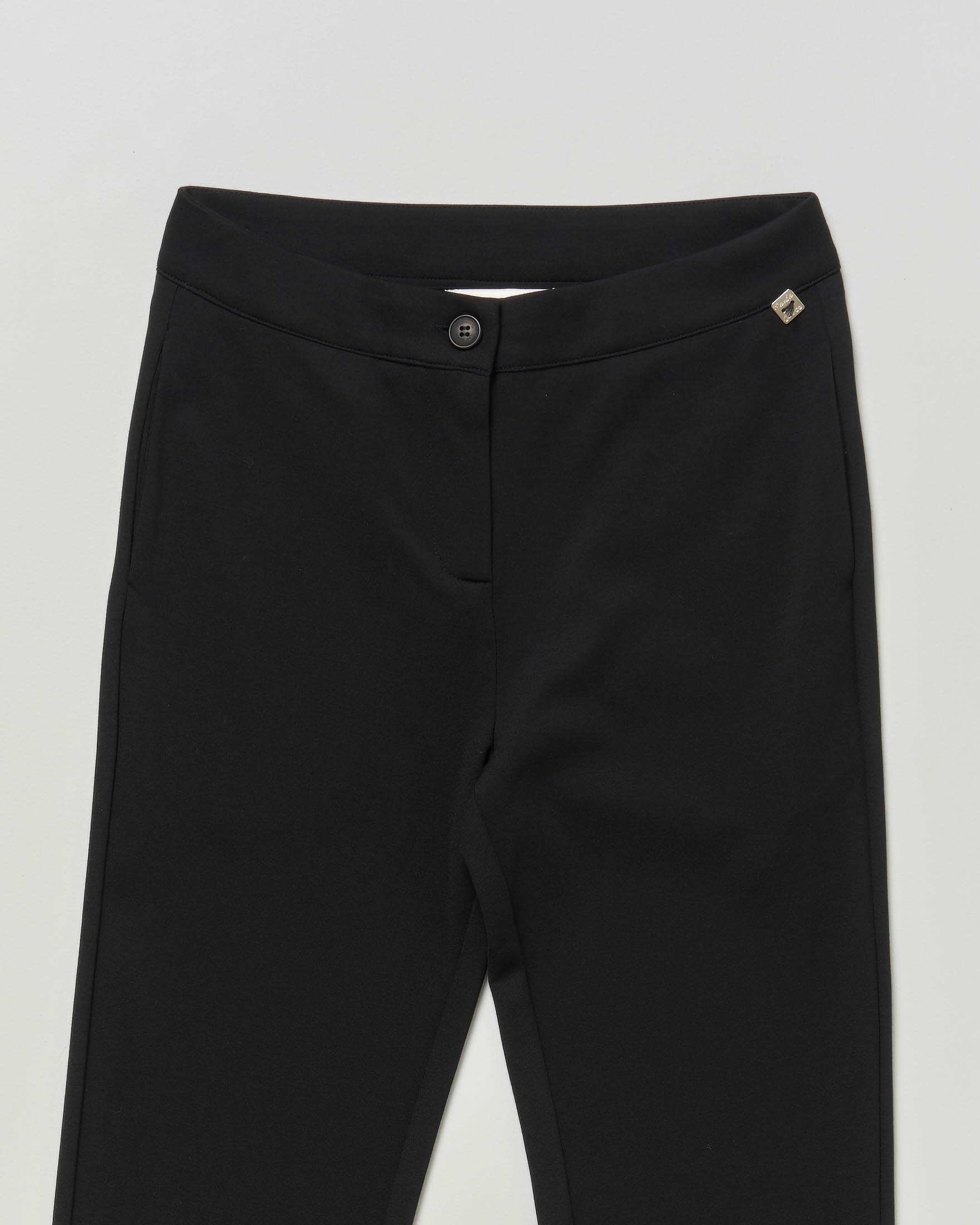 Pantalone regular fit Manila Grace nero in misto viscosa image