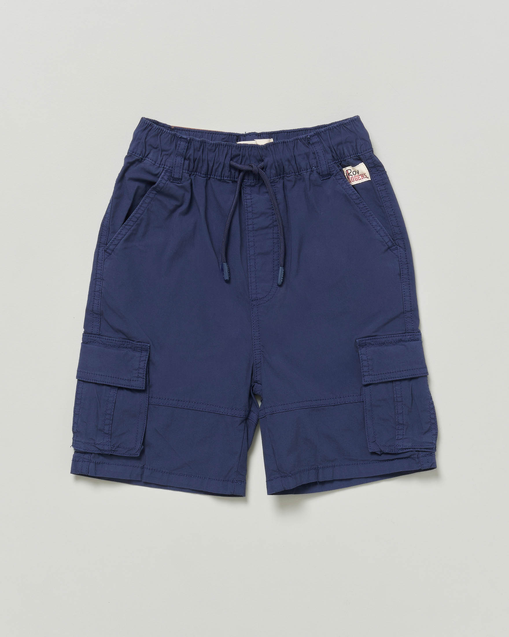 Bermuda cargo Roy Roger's blu in popeline di cotone