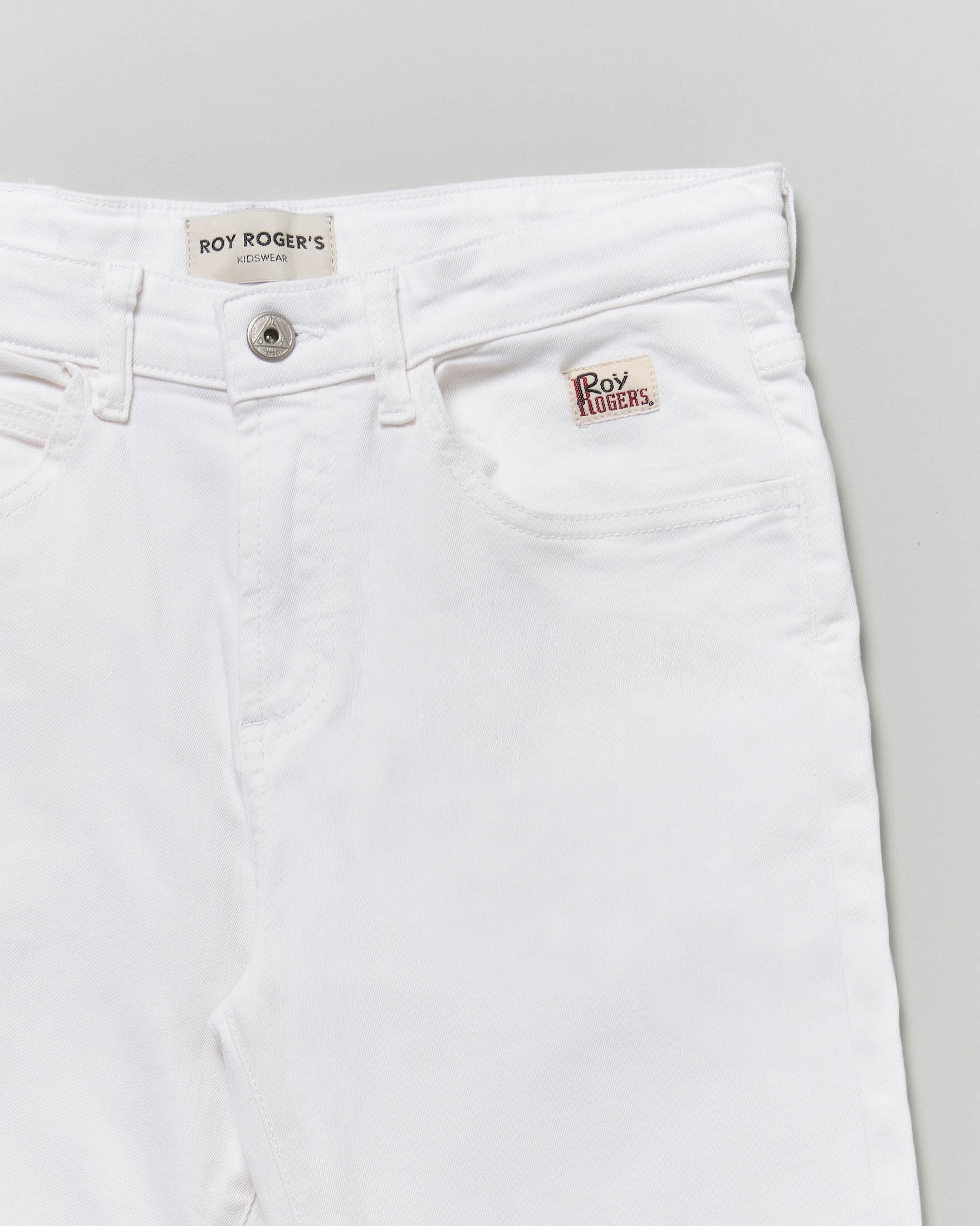 Pantalone bianco Roy Roger's in gabardina di cotone image