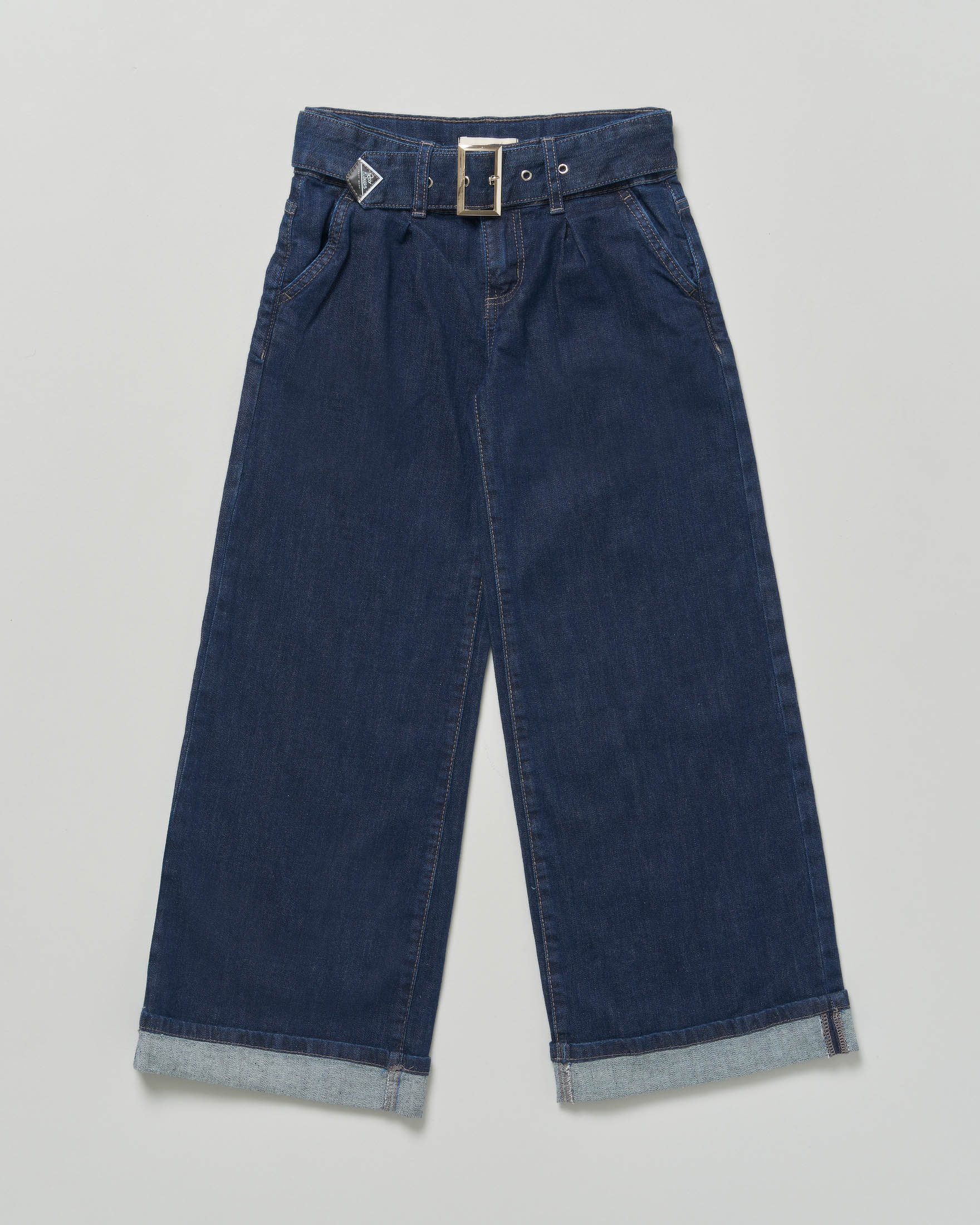 Jeans wide leg Roy Roger's con pinces e cintura