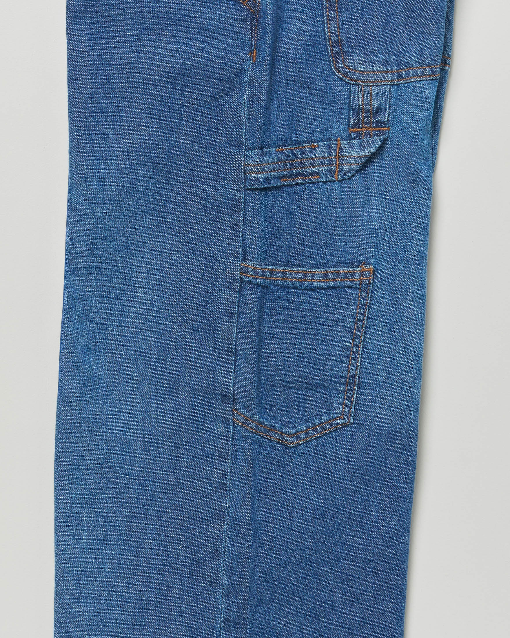 Jeans chino worker Roy Roger's lavaggio medio stone washed in puro cotone image