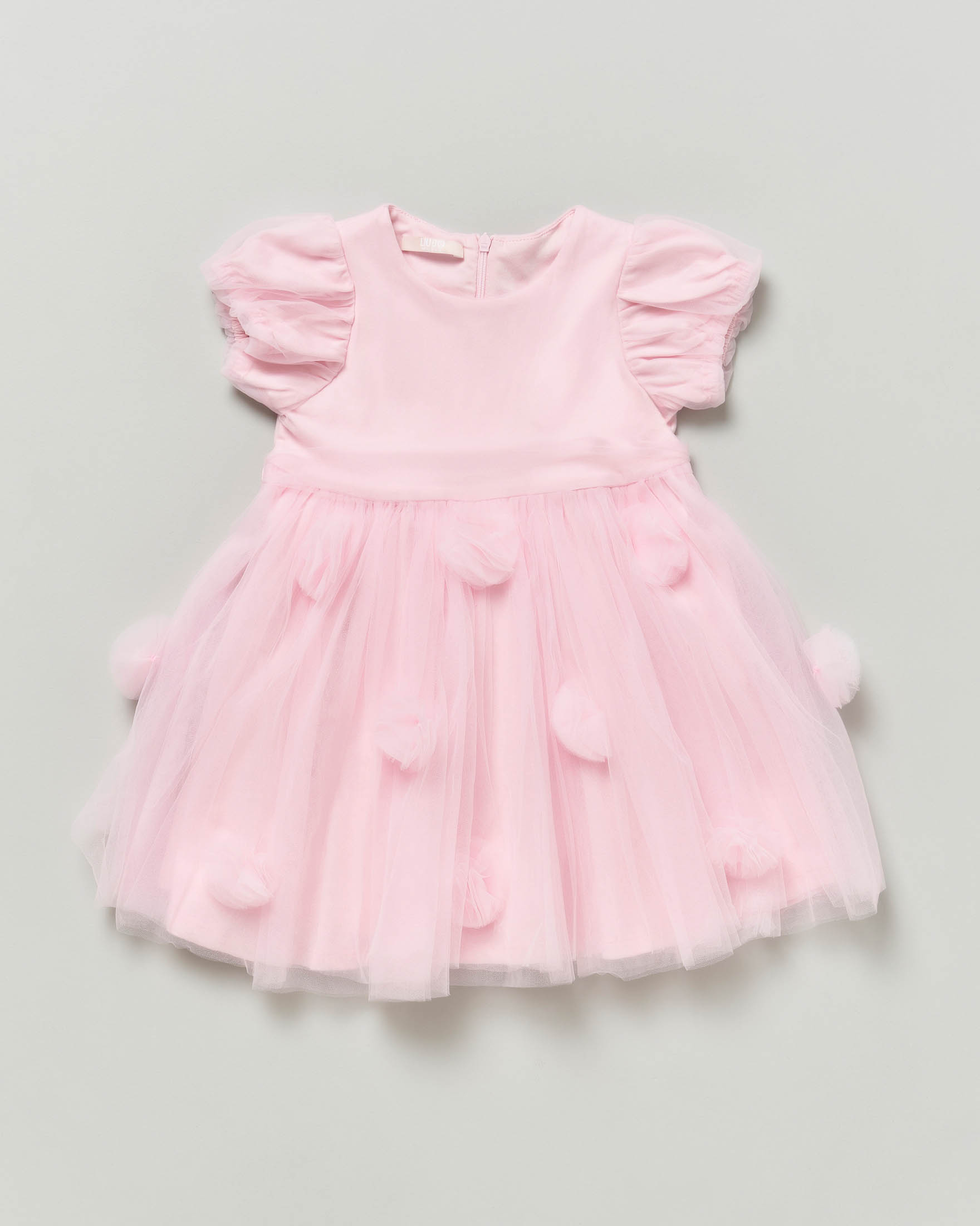 Abito rosa Liu Jo in tulle con roselline