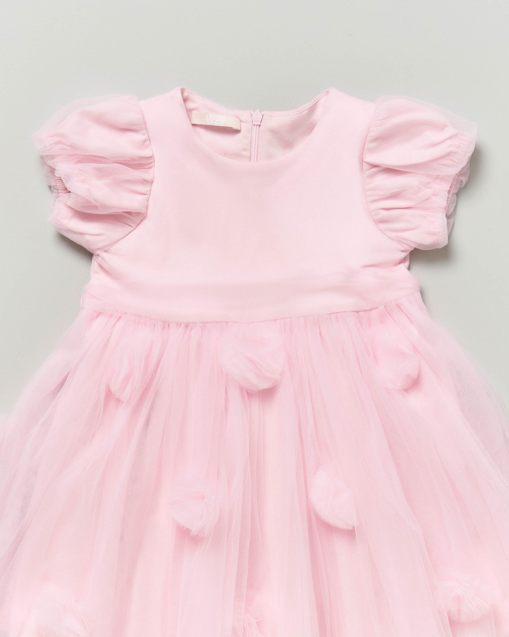Abito rosa Liu Jo in tulle con roselline image