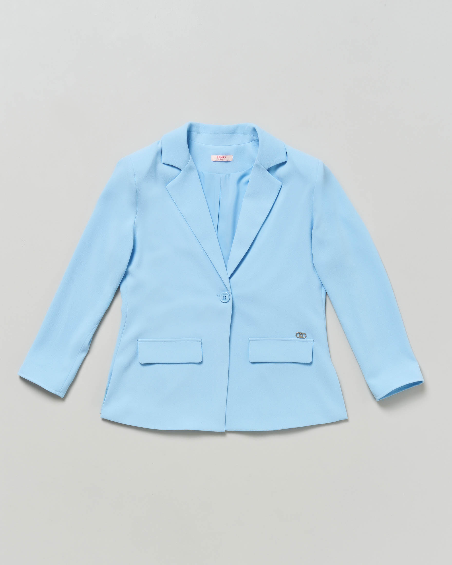 Blazer Liu jo azzurro in cady monopetto