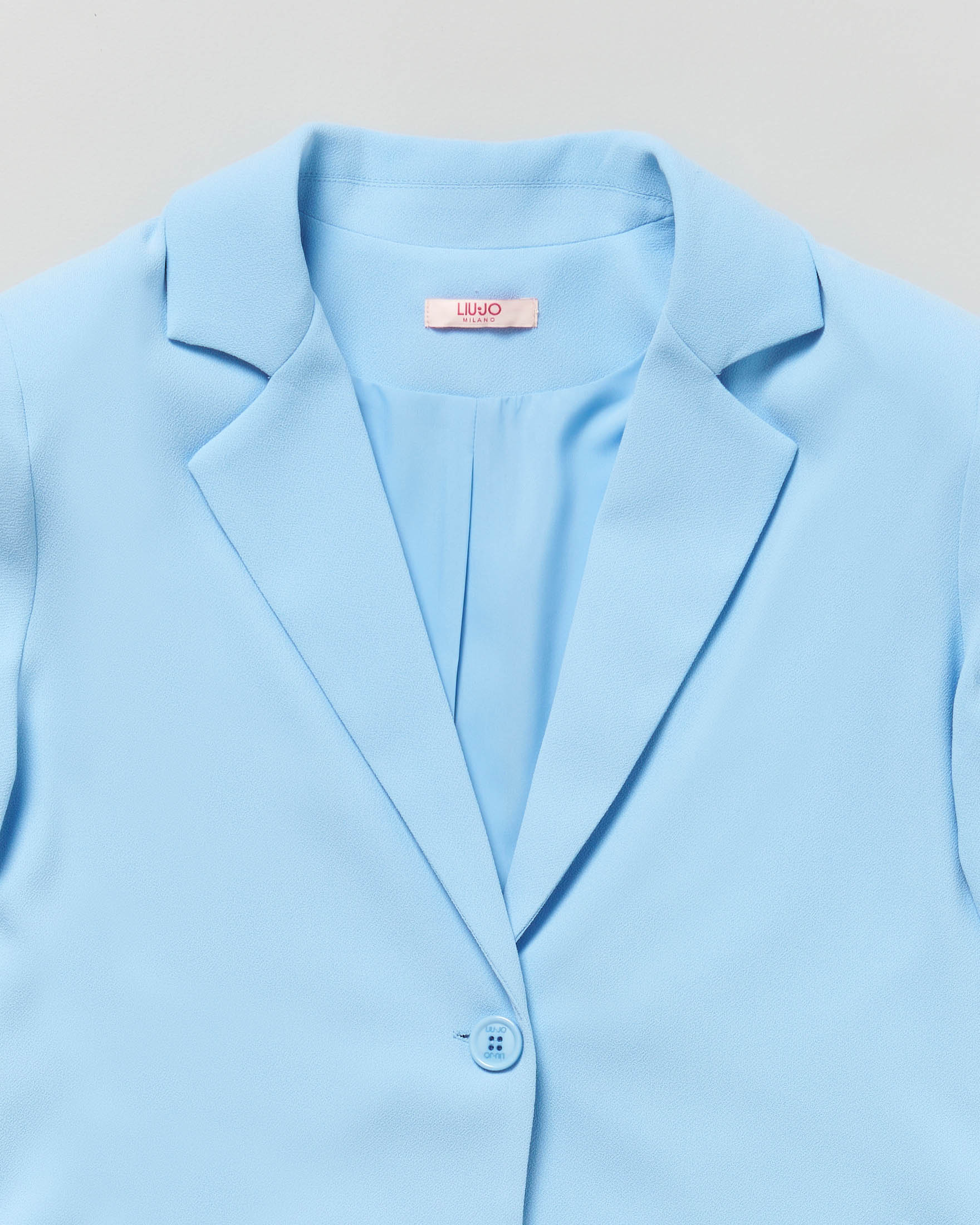 Blazer Liu jo azzurro in cady monopetto image