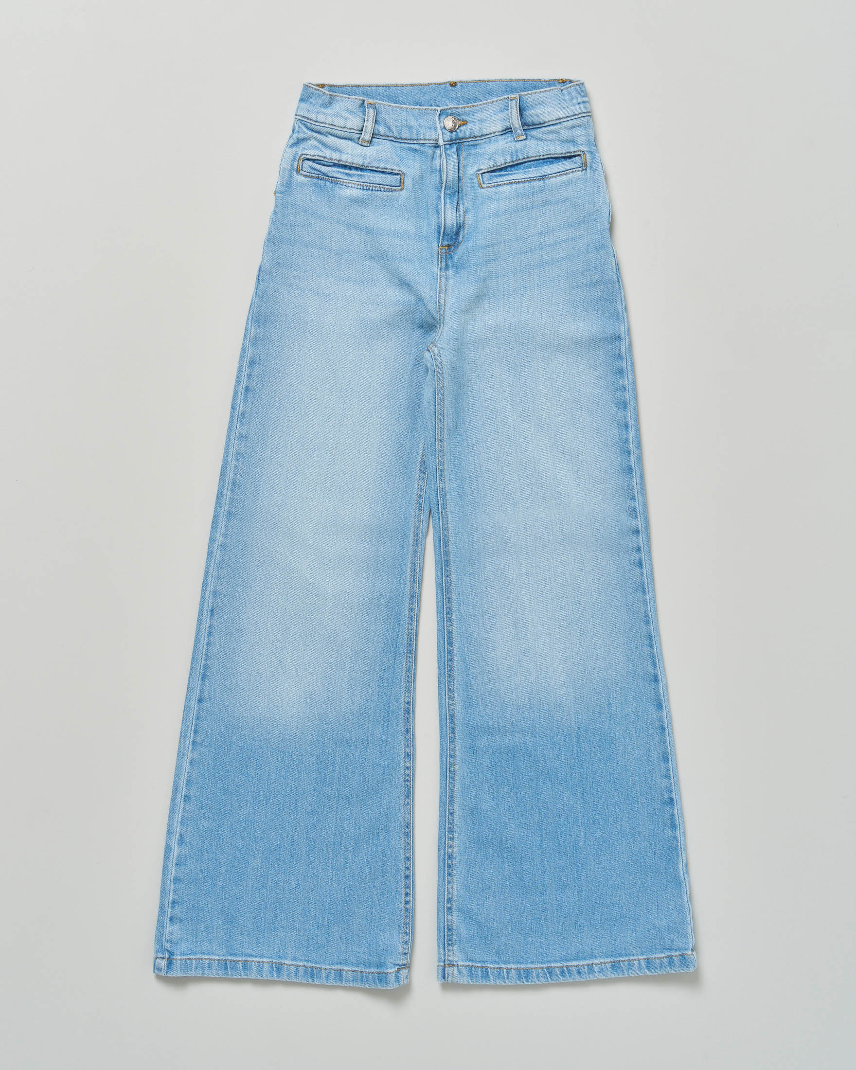 Jeans palazzo Liu Jo lavaggio chiaro stone washed in misto cotone