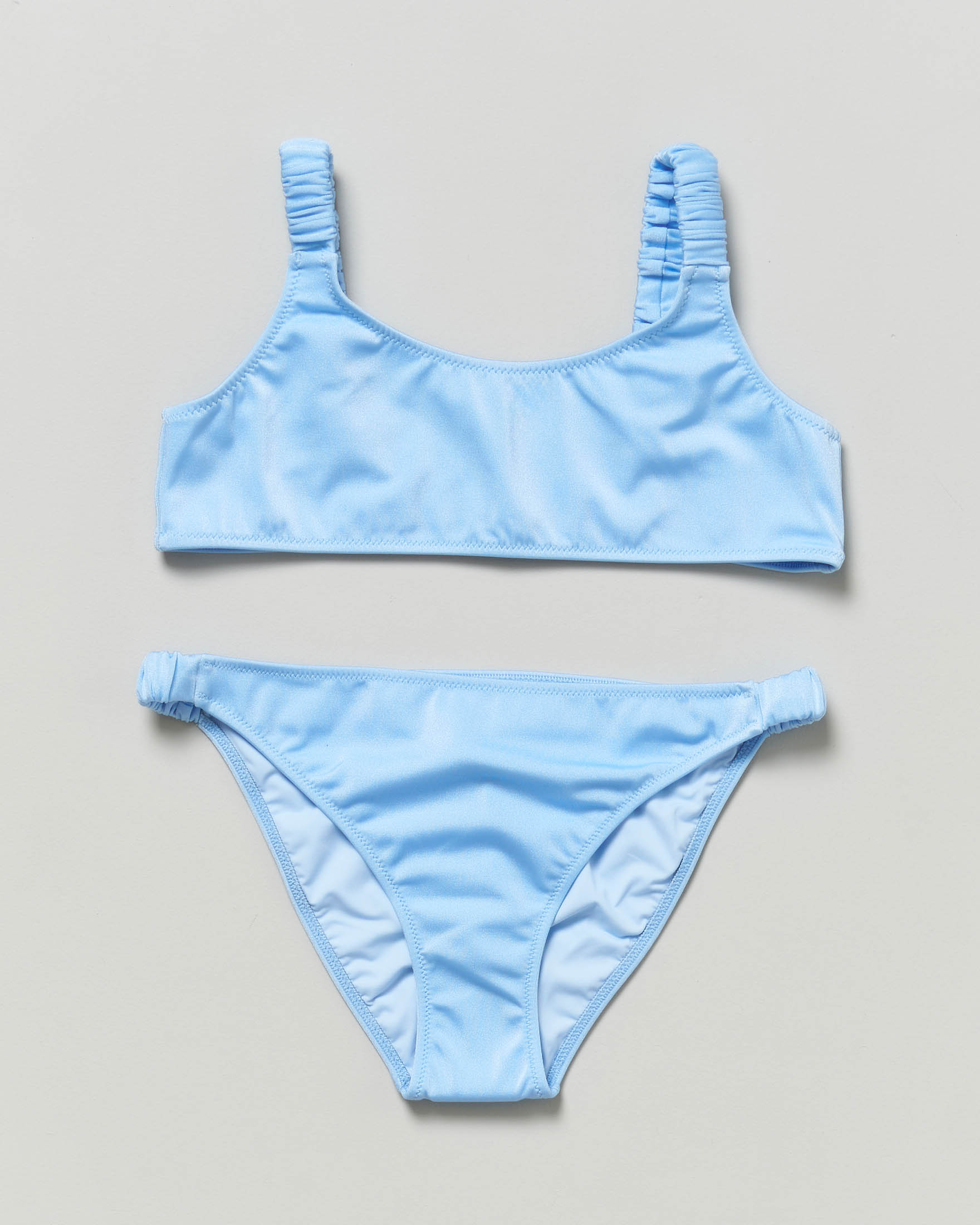 Bikini a bralette Tailor MC2 Saint Barth azzurro lurex