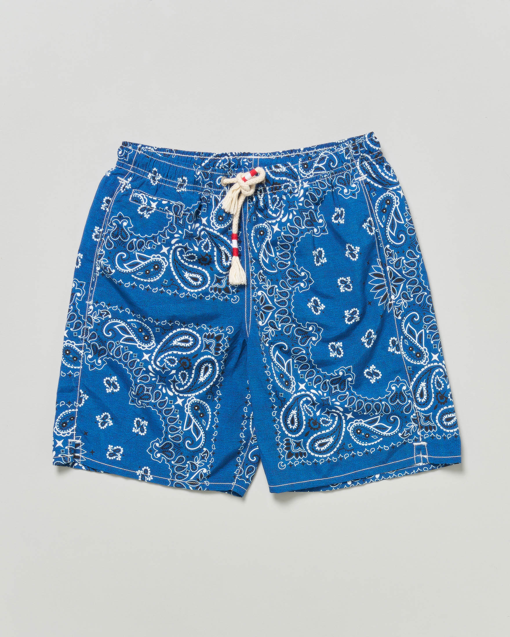 Boxer mare MC2 Saint Barth blu con stampa bandana all over
