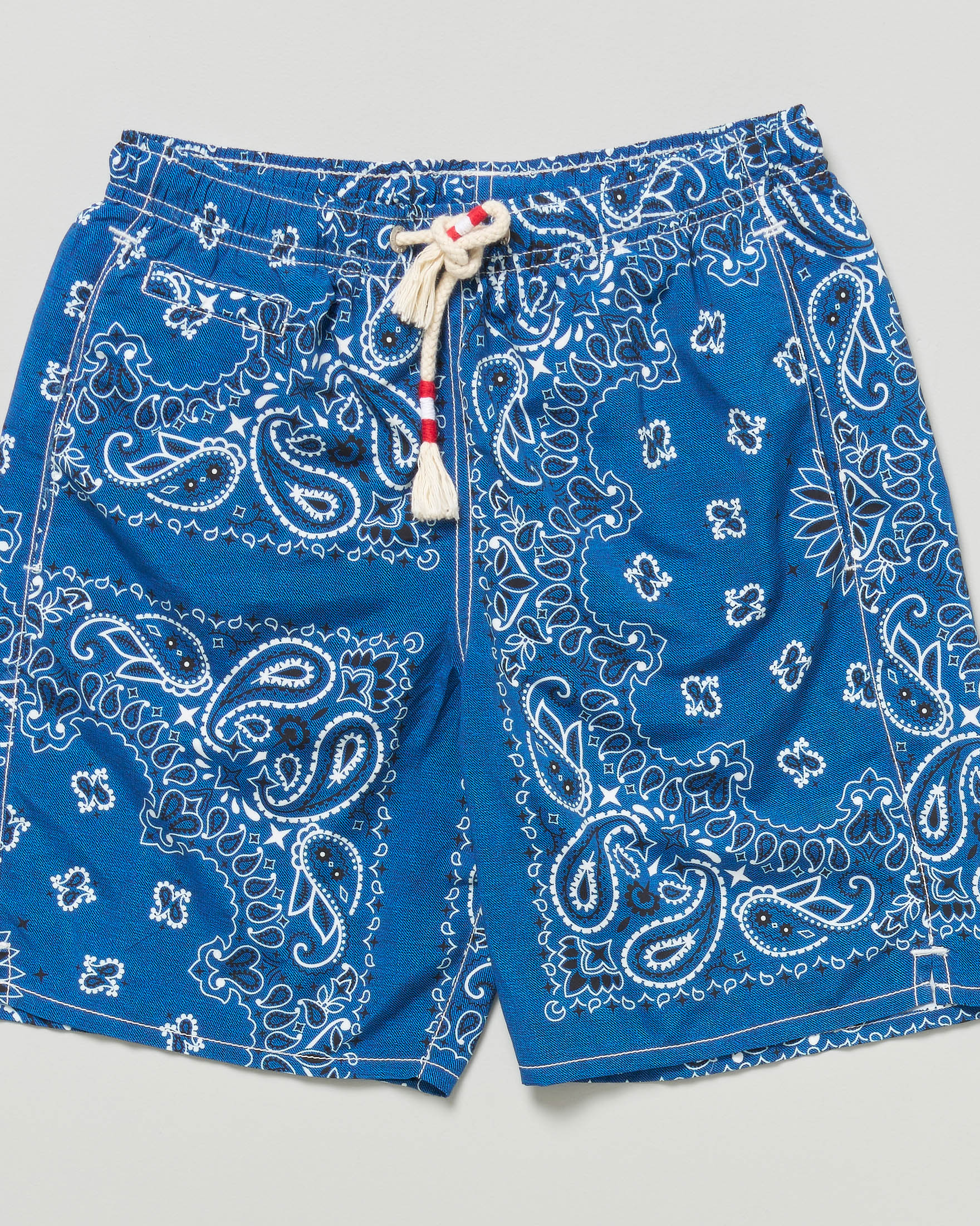 Boxer mare MC2 Saint Barth blu con stampa bandana all over image