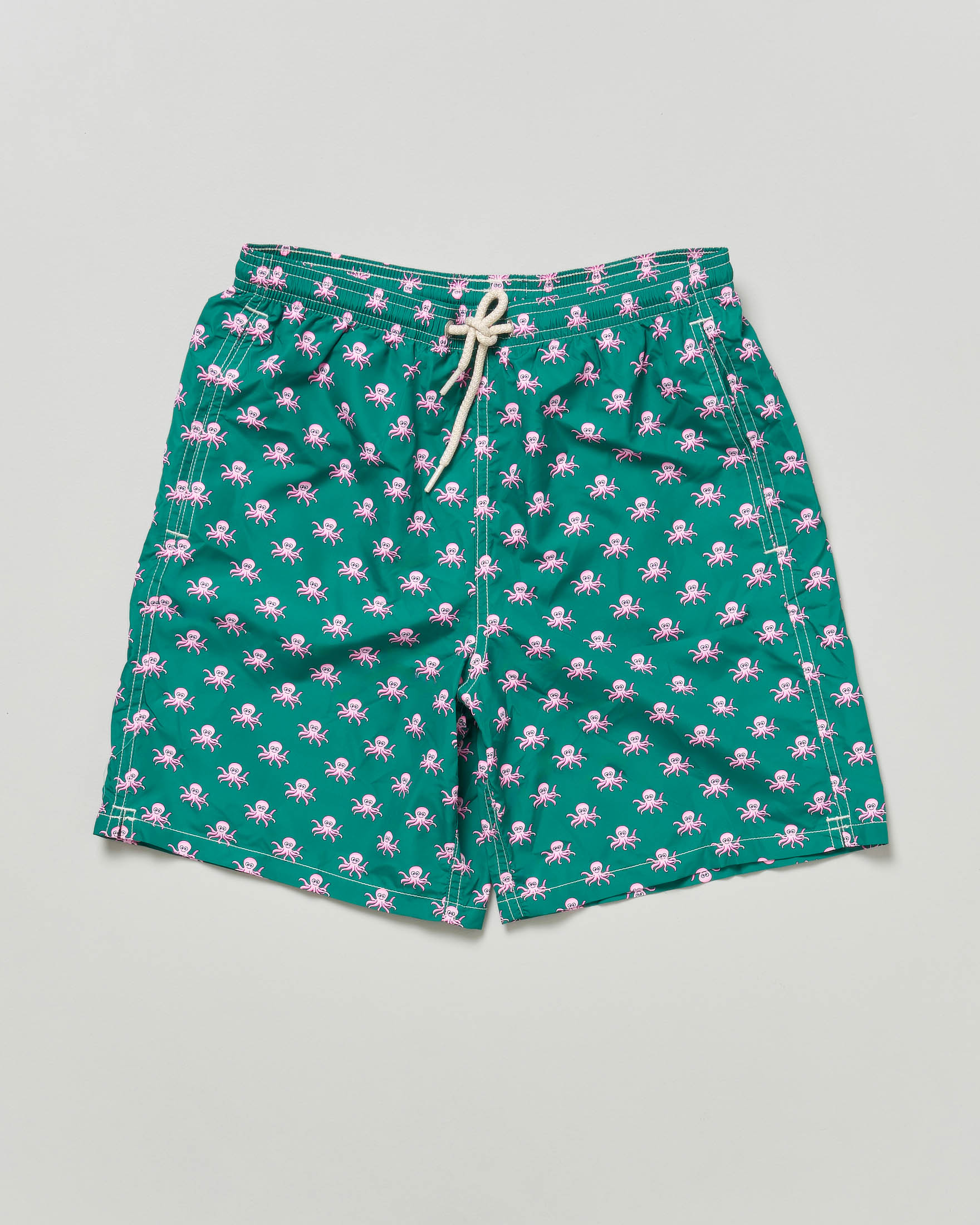 Boxer mare MC2 Saint Barth verde con fantasia polipi all over