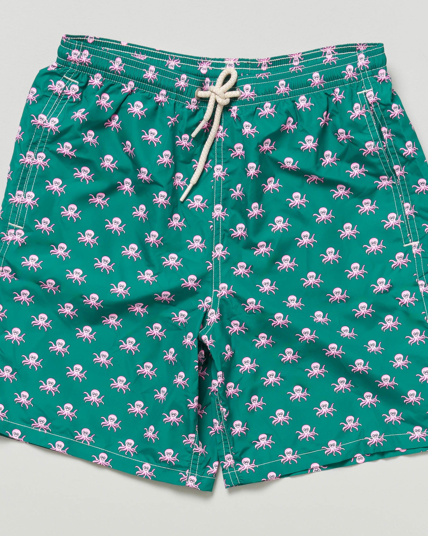 Boxer mare MC2 Saint Barth verde con fantasia polipi all over image
