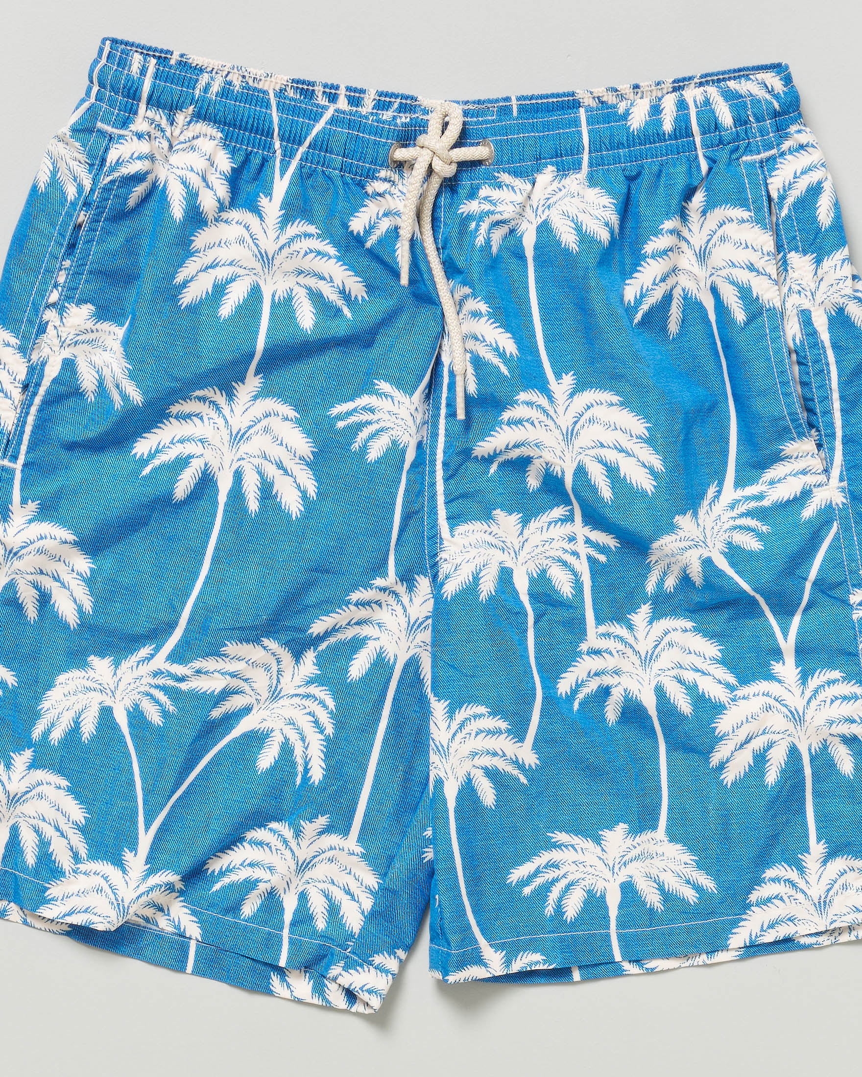 Boxer mare MC2 Saint Barth azzurro con stampa palme image