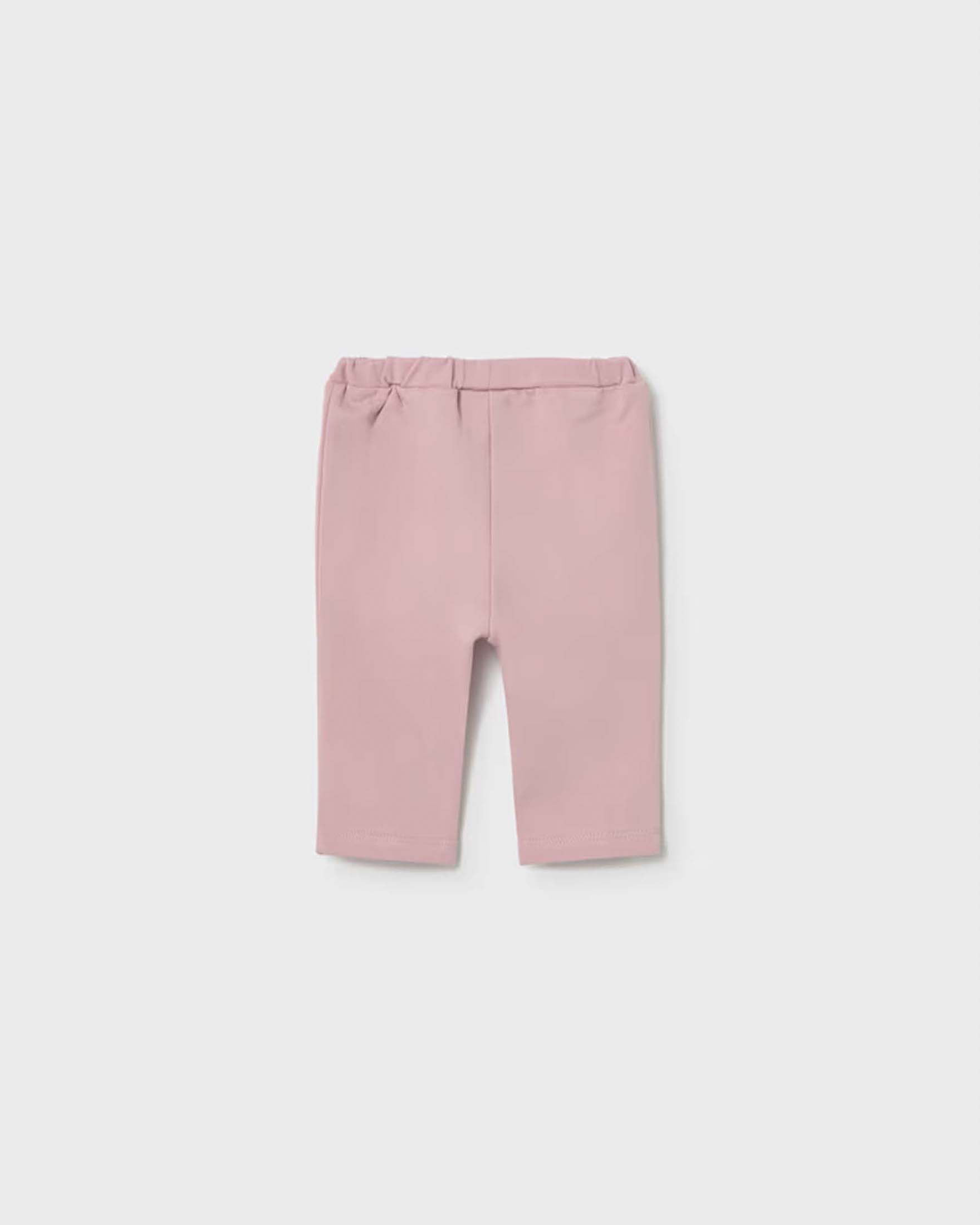 Set 3 pezzi rosa Mayoral in felpa di cotone con t-shirt bianca