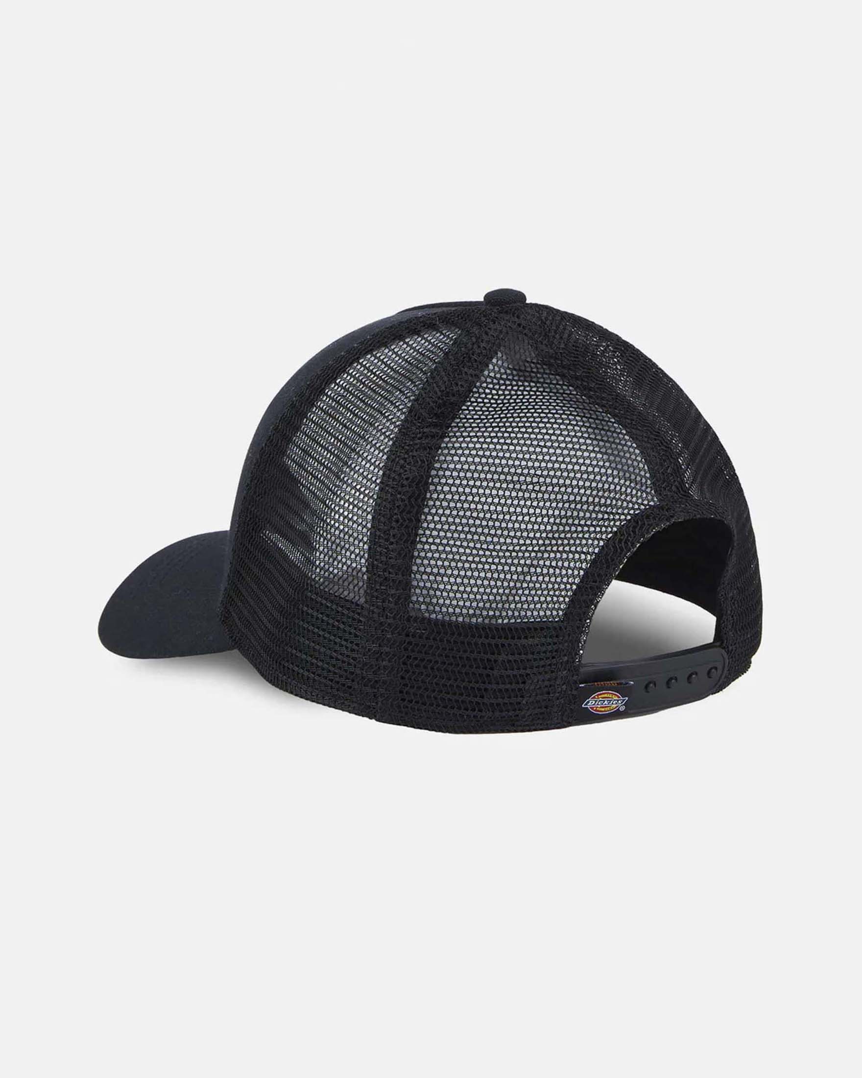 Berretto trucker Dickies nero in tela di cotone con logo ricamato image