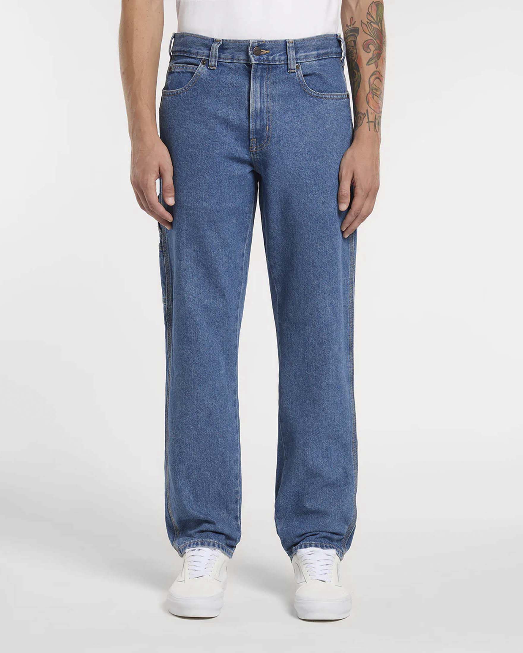 Jeans Dickies carpenter 993 regular tapered lavaggio chiaro stone washed image
