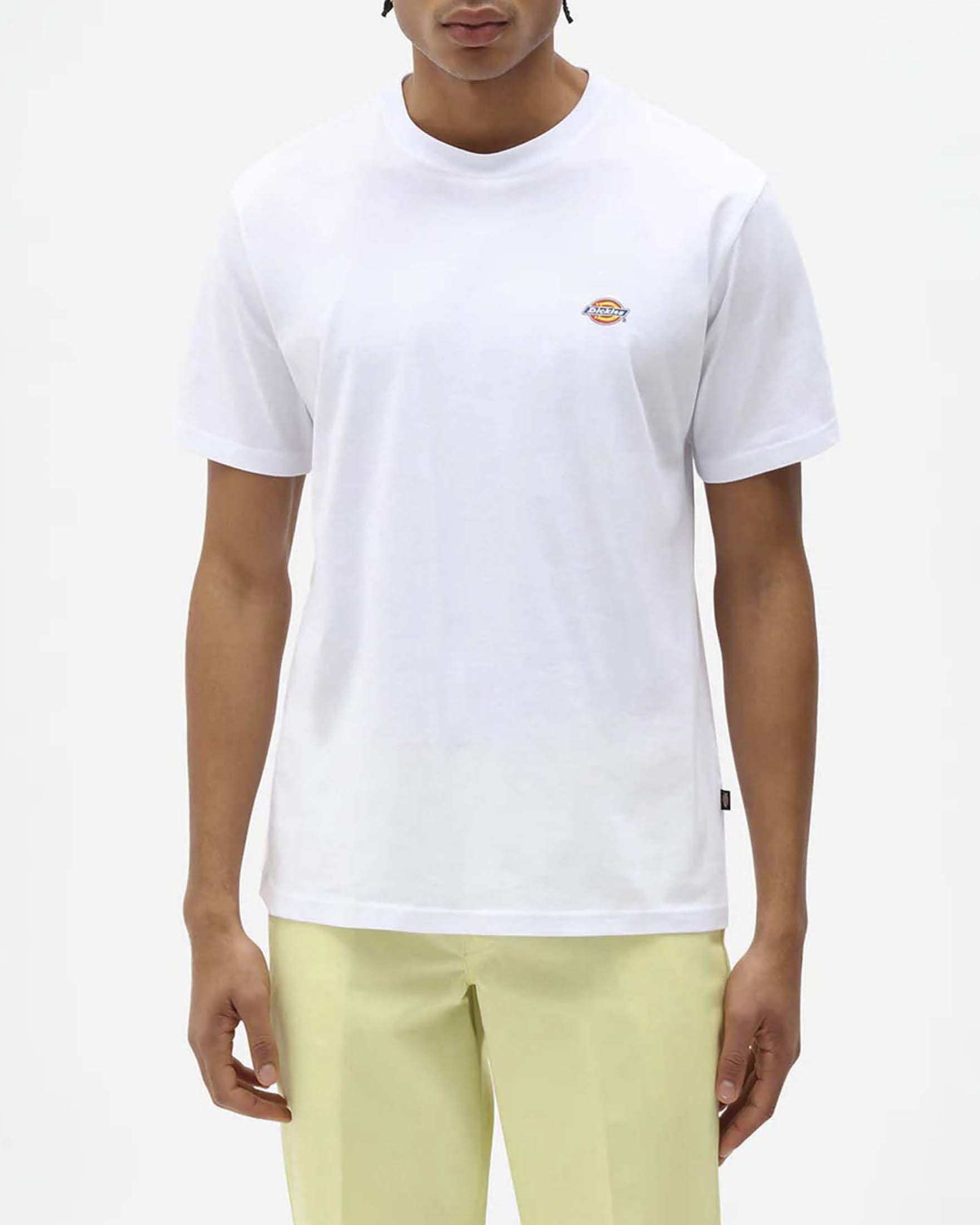 T-shirt mezza manica Dickies bianca in jersey di cotone