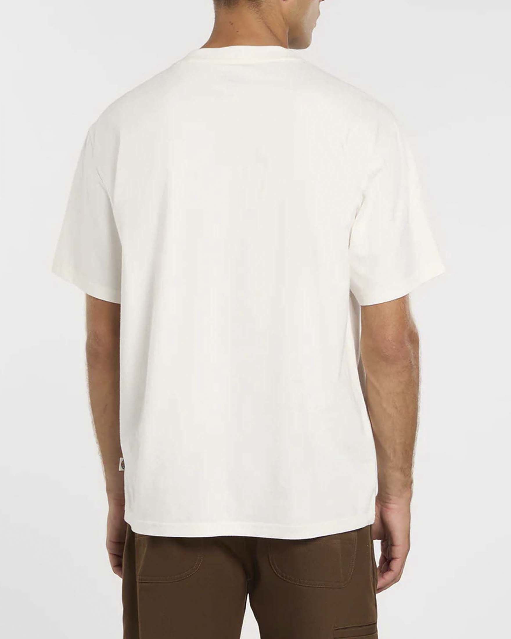 T-shirt mezza manica Dickies panna in cotone con stampa grafica sul petto image