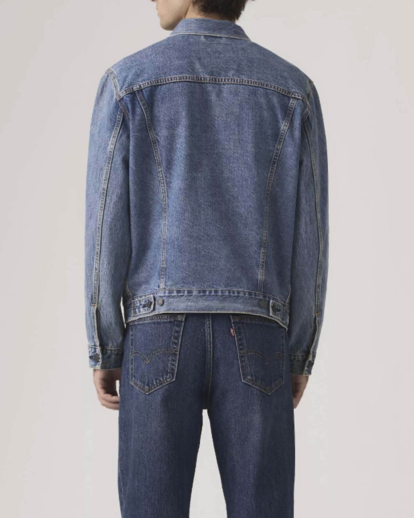 Giubbino trucker Levi's lavaggio medio in denim image