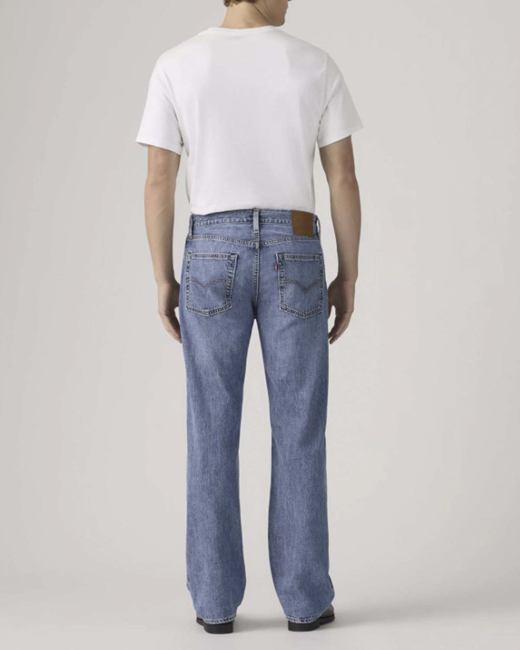 Jeans Levi's 555 relaxed-fit dal lavaggio chiaro in misto cotone