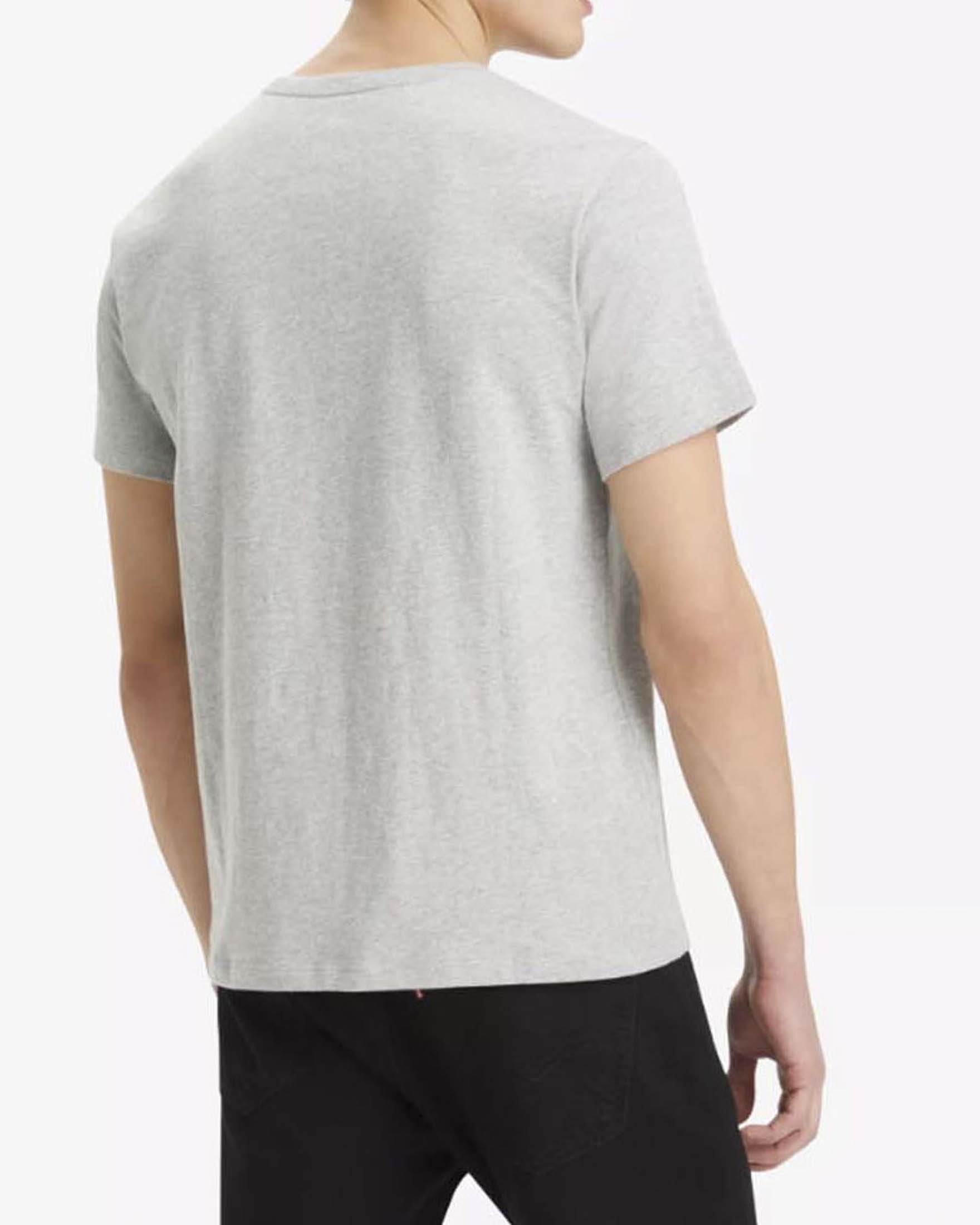 T-shirt Levi's grigia in cotone con logo ricamato image