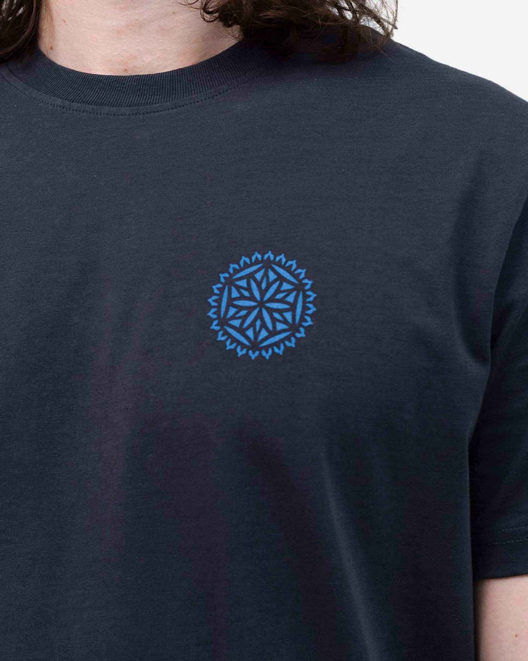 T-shirt Olow nera in cotone con stampa grafica image