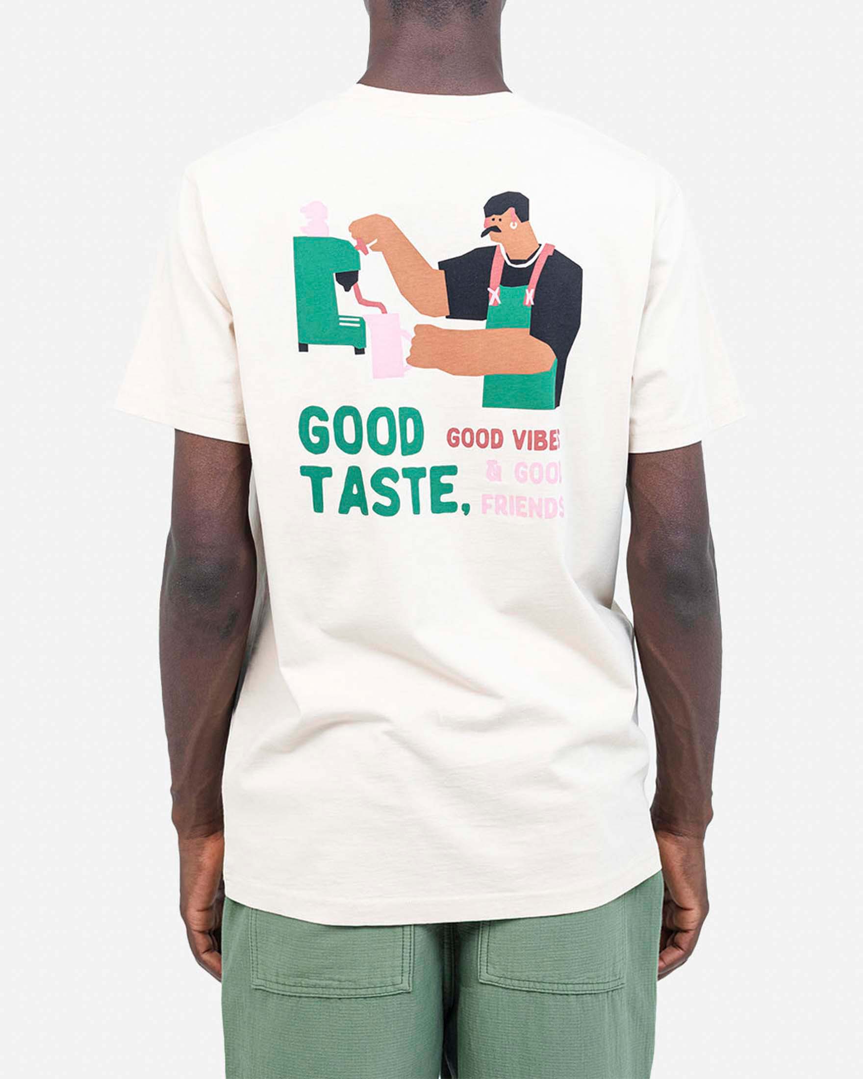 T-shirt Olow panna in cotone con stampa grafica image