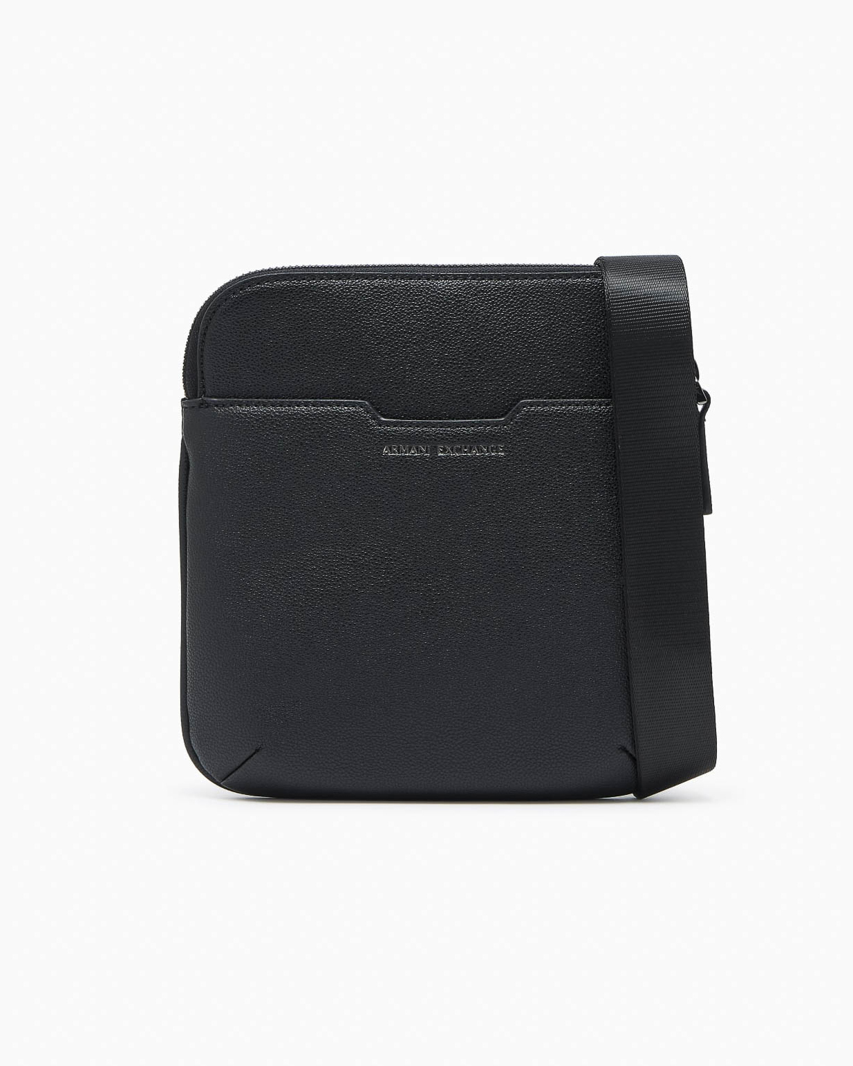 Borsa a tracolla Armani Exchange nera in similpelle image