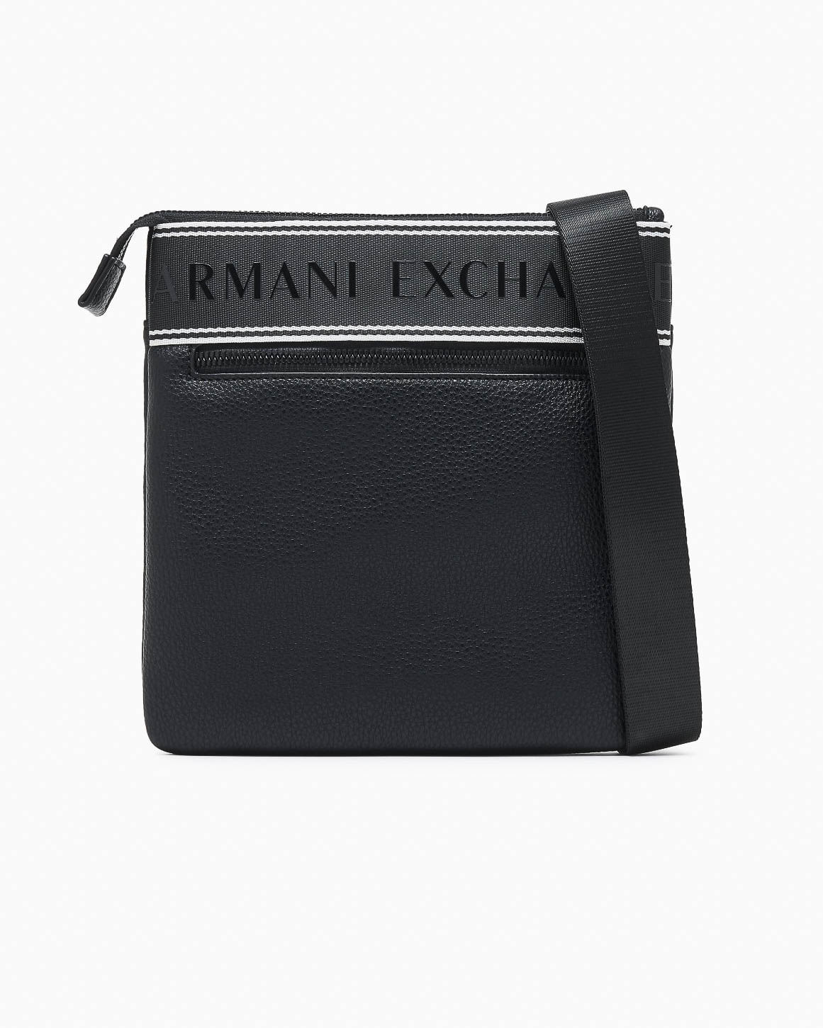 Borsa a tracolla Armani Exchange nera in similpelle con logo image