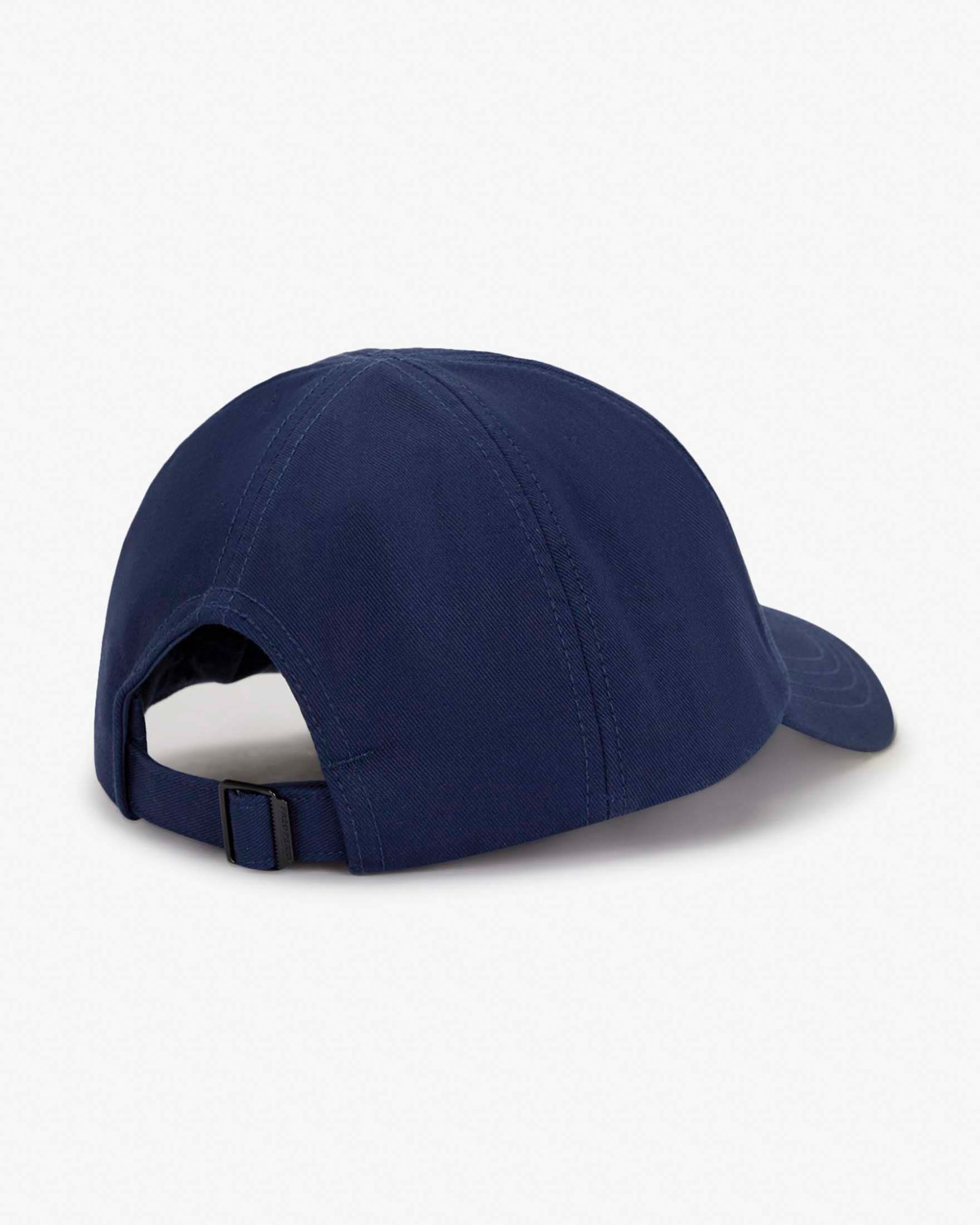 Berretto baseball Fred Perry blu indaco in twill di puro cotone con scritta logo ricamata image