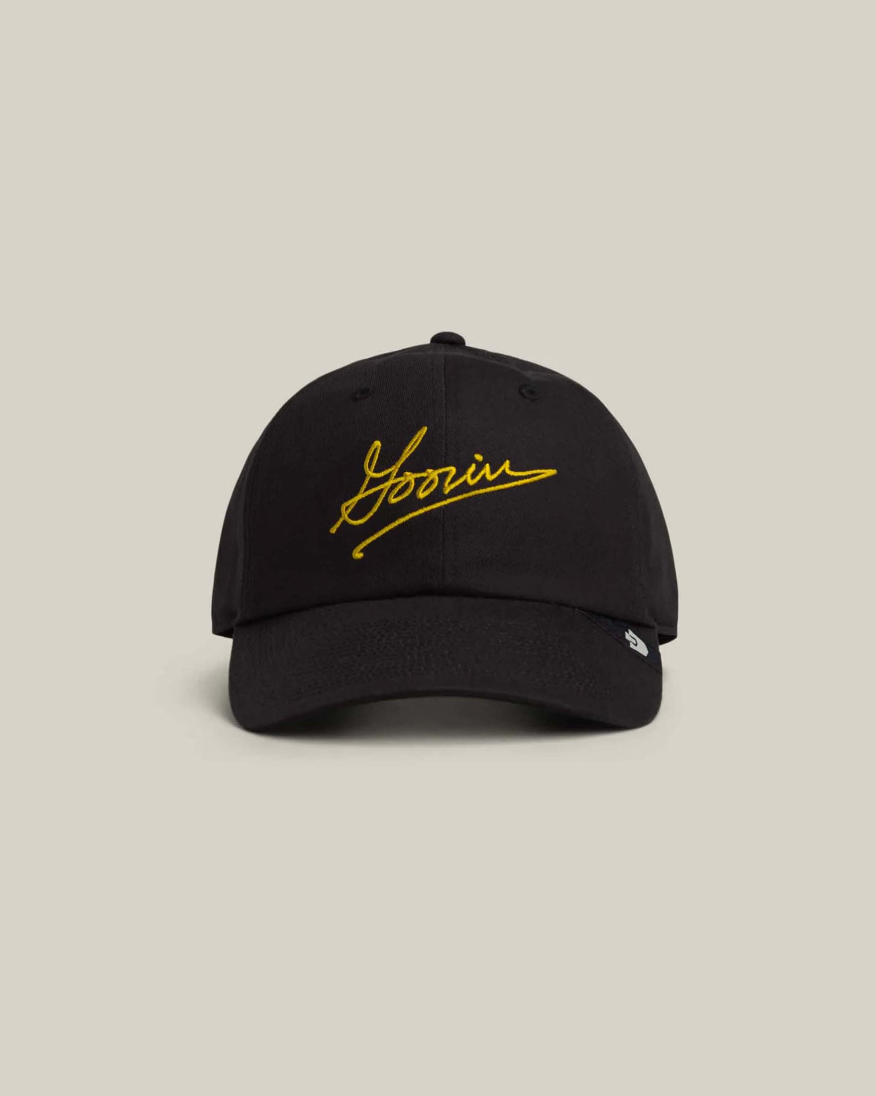 Berretto baseball Goorin Bros verde militare con logo firma davanti